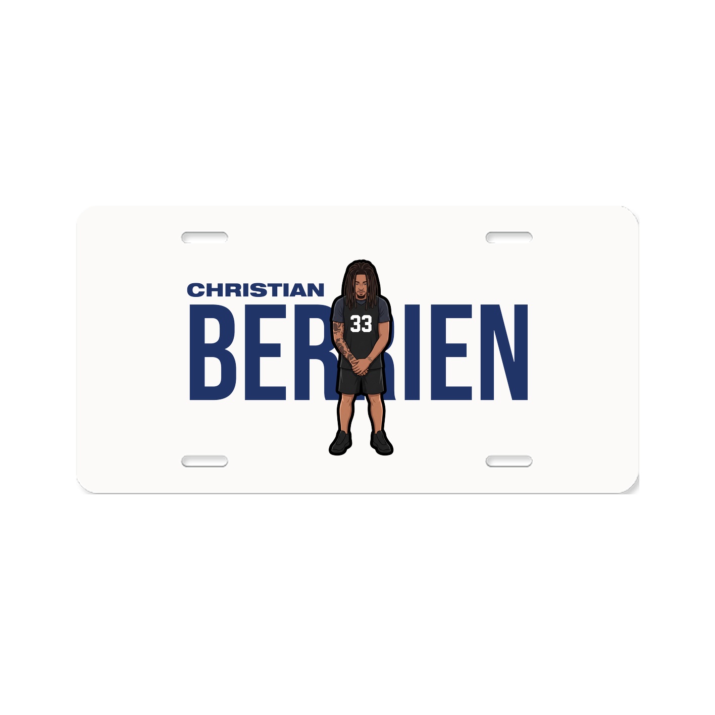 License Plate — Player Name in Classic