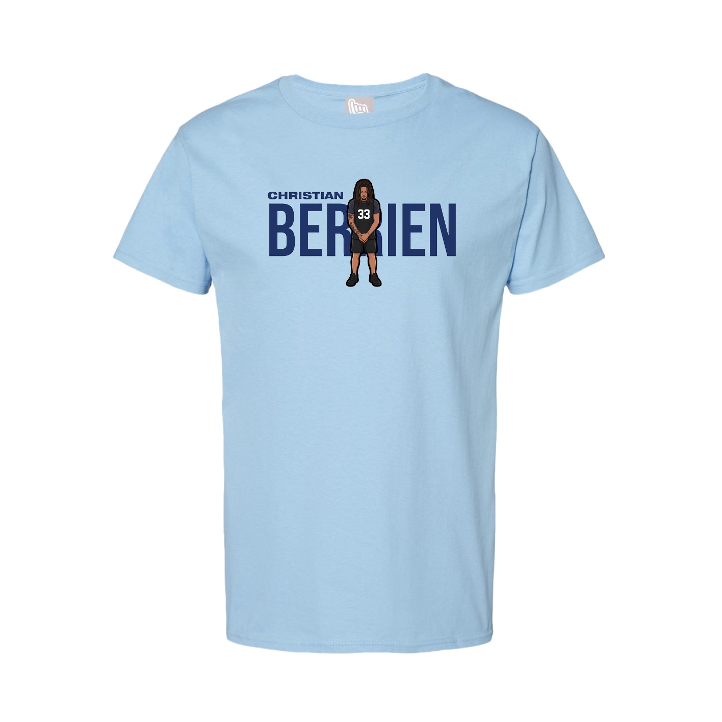 Tee — Player Name in Light Blue