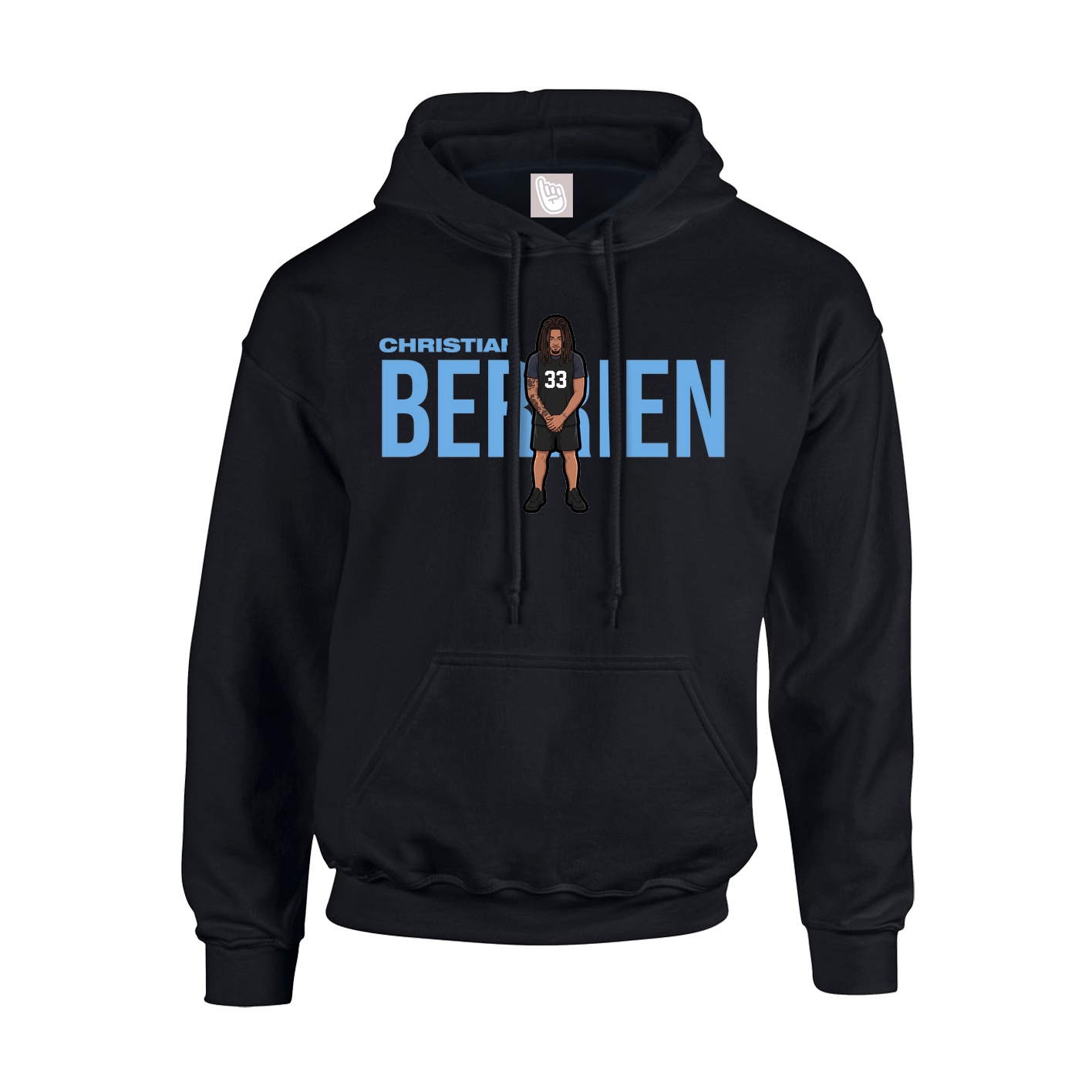 Youth Hoodie — Player Name in Black
