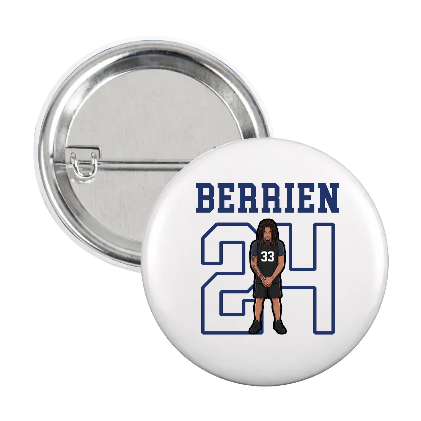 Game Day Button — Shirsey in White