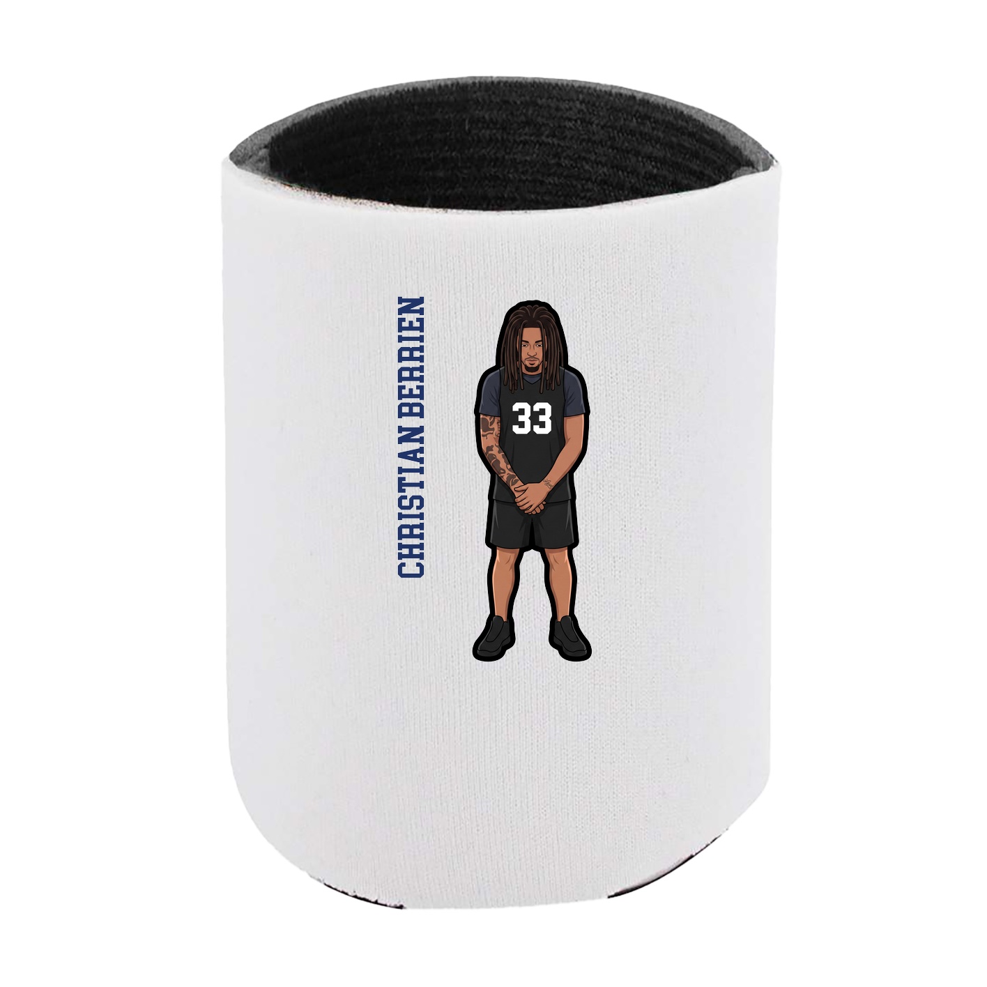 Can Holder — Name Vertical in White