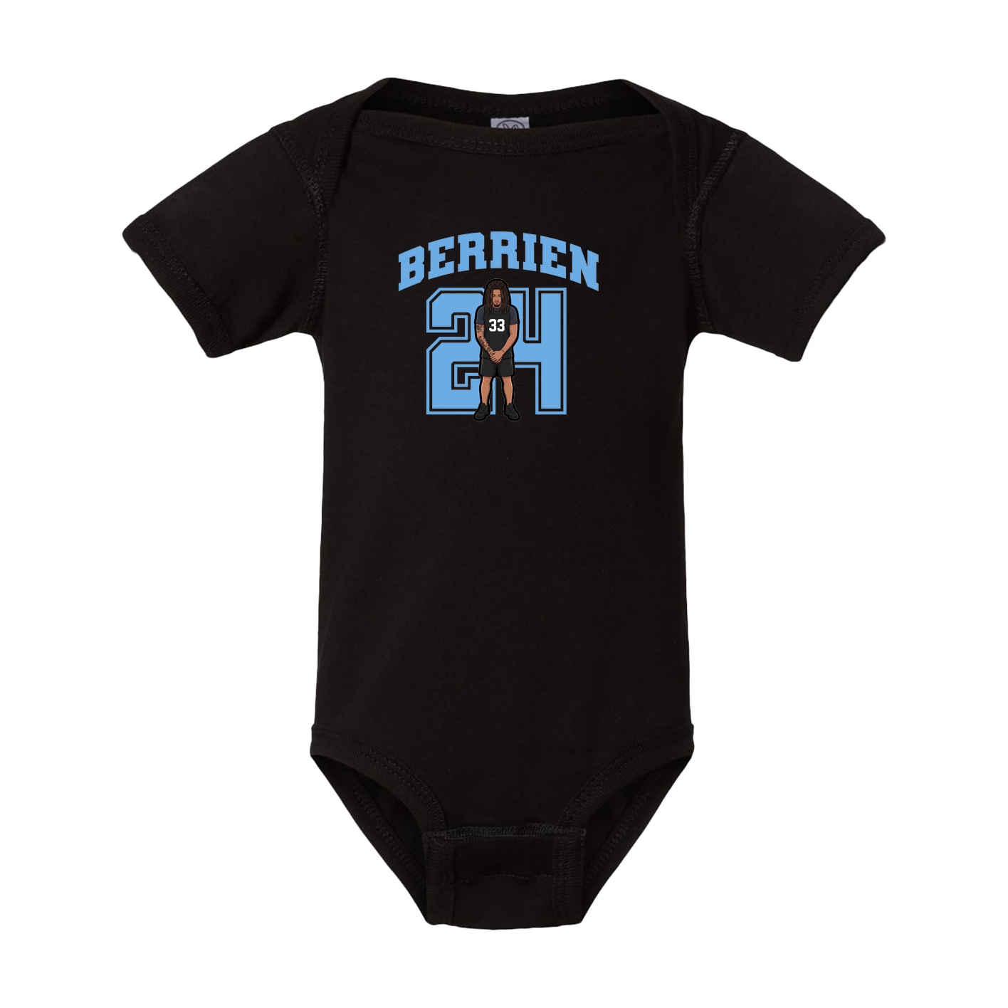 Baby Onesie — Number in Black