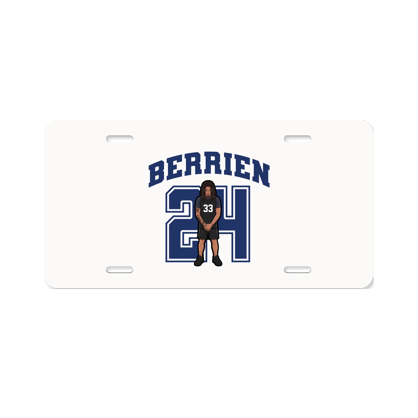 License Plate — Number in Classic