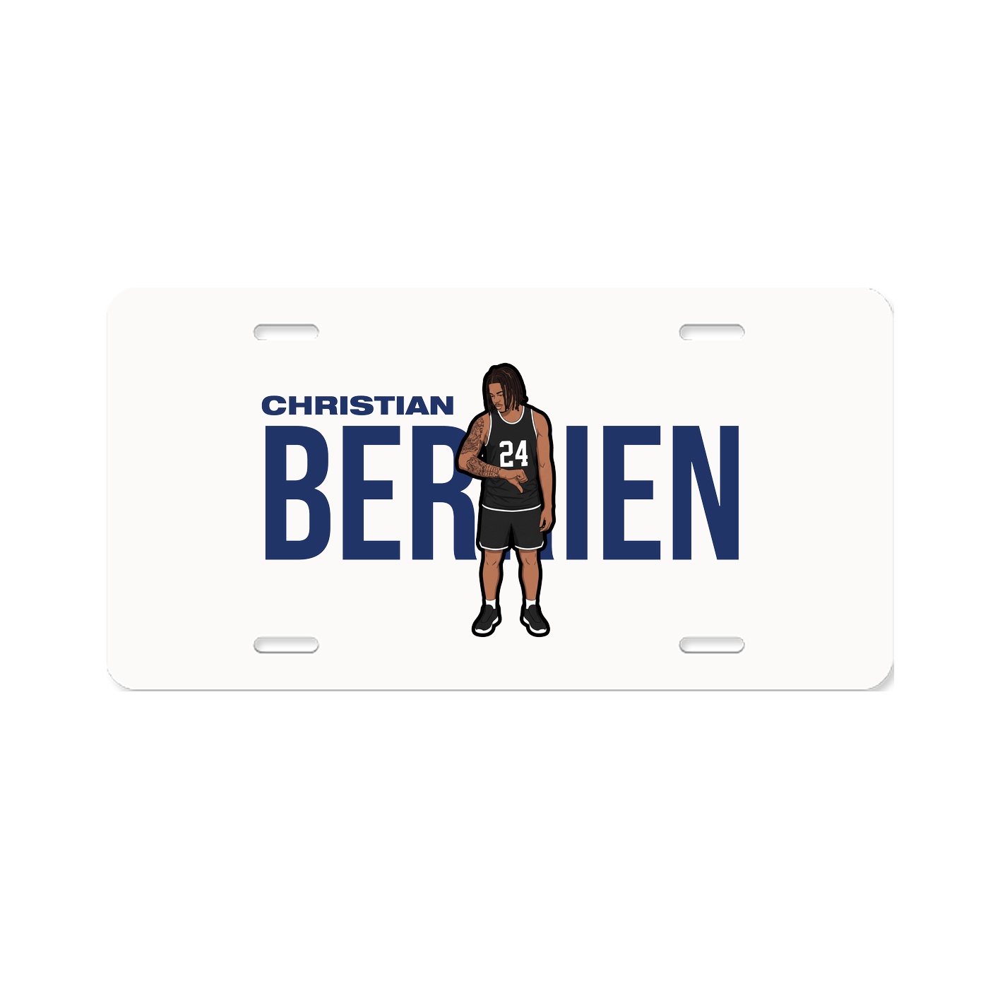 License Plate — Player Name in Classic