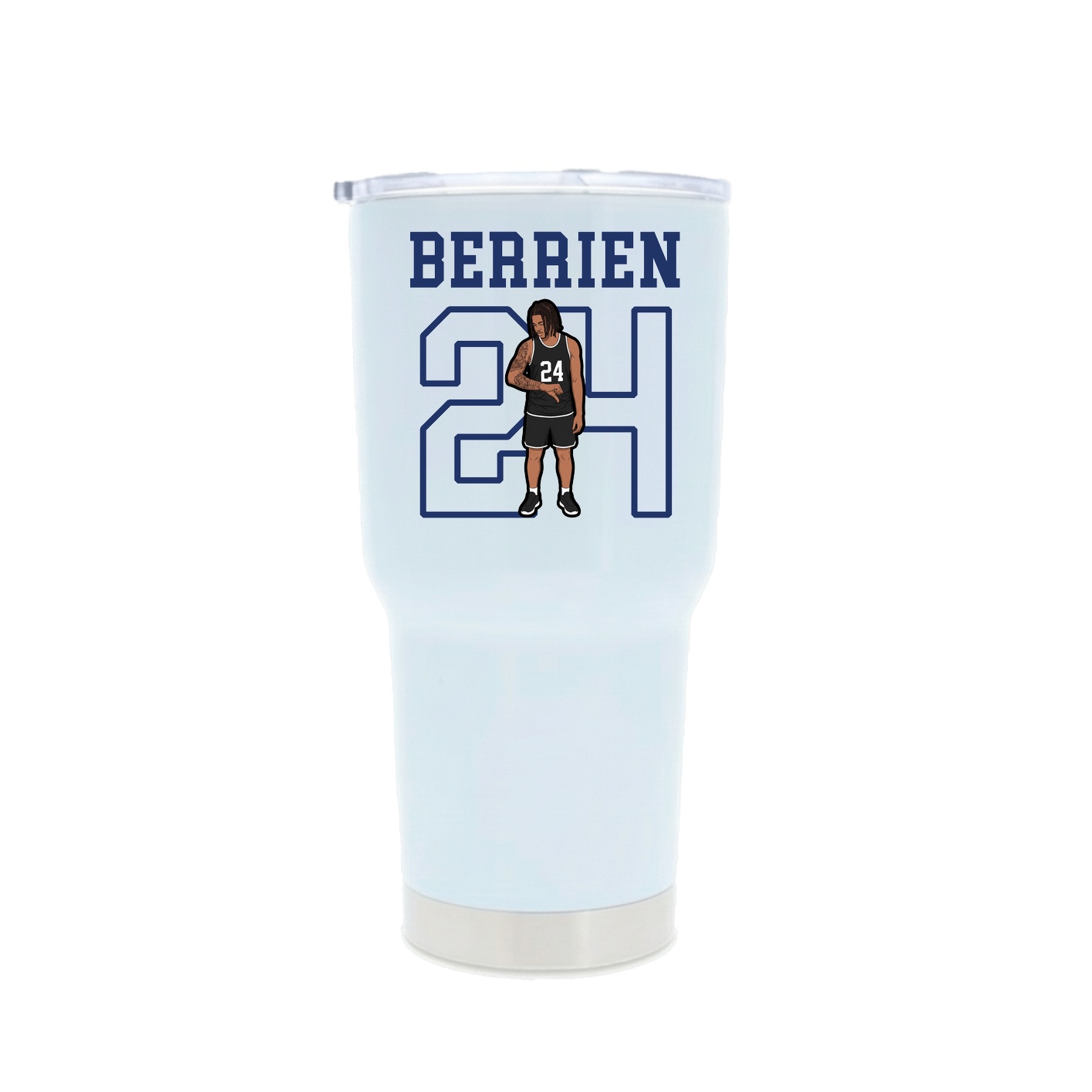 30oz Stainless Steel Tumbler — Shirsey in White