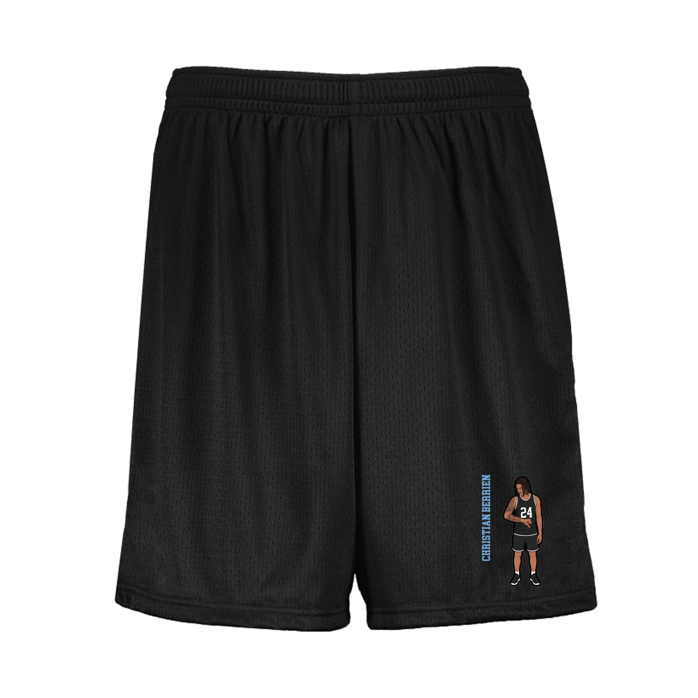 Shorts — Name Vertical in Black