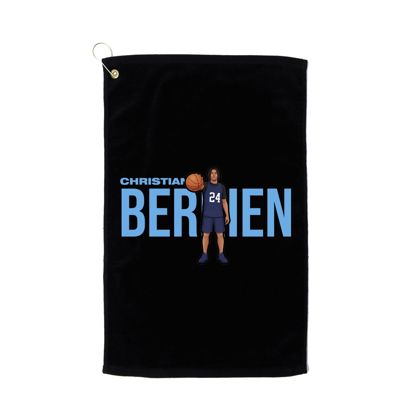 Golf Towel — Player Name in Black