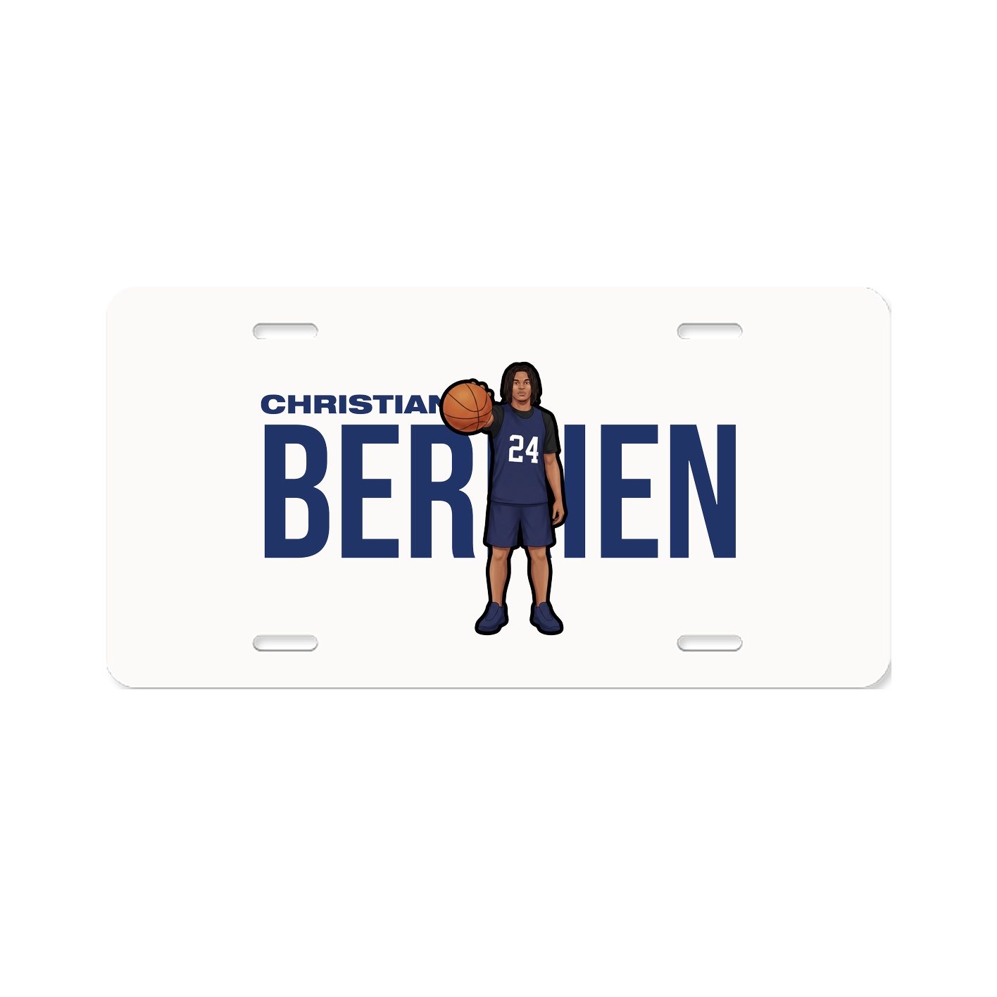 License Plate — Player Name in Classic
