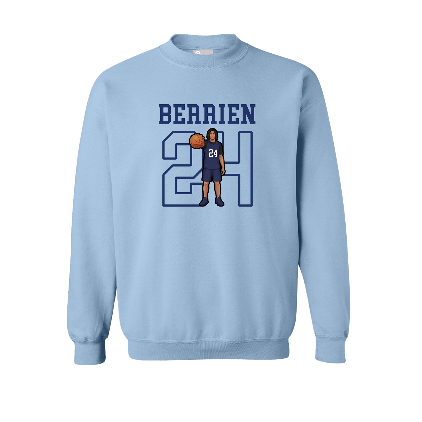 Fleece Crew — Shirsey in Light Blue