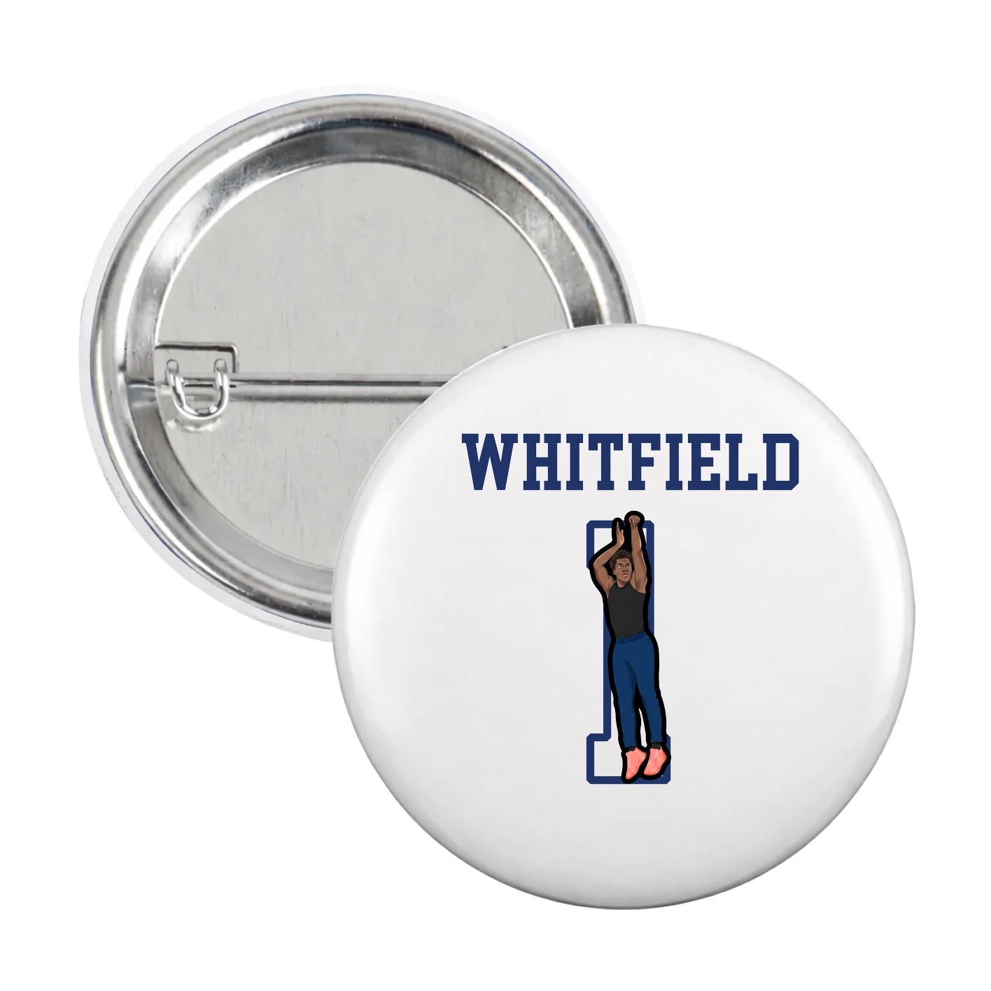 Game Day Button — Shirsey in White