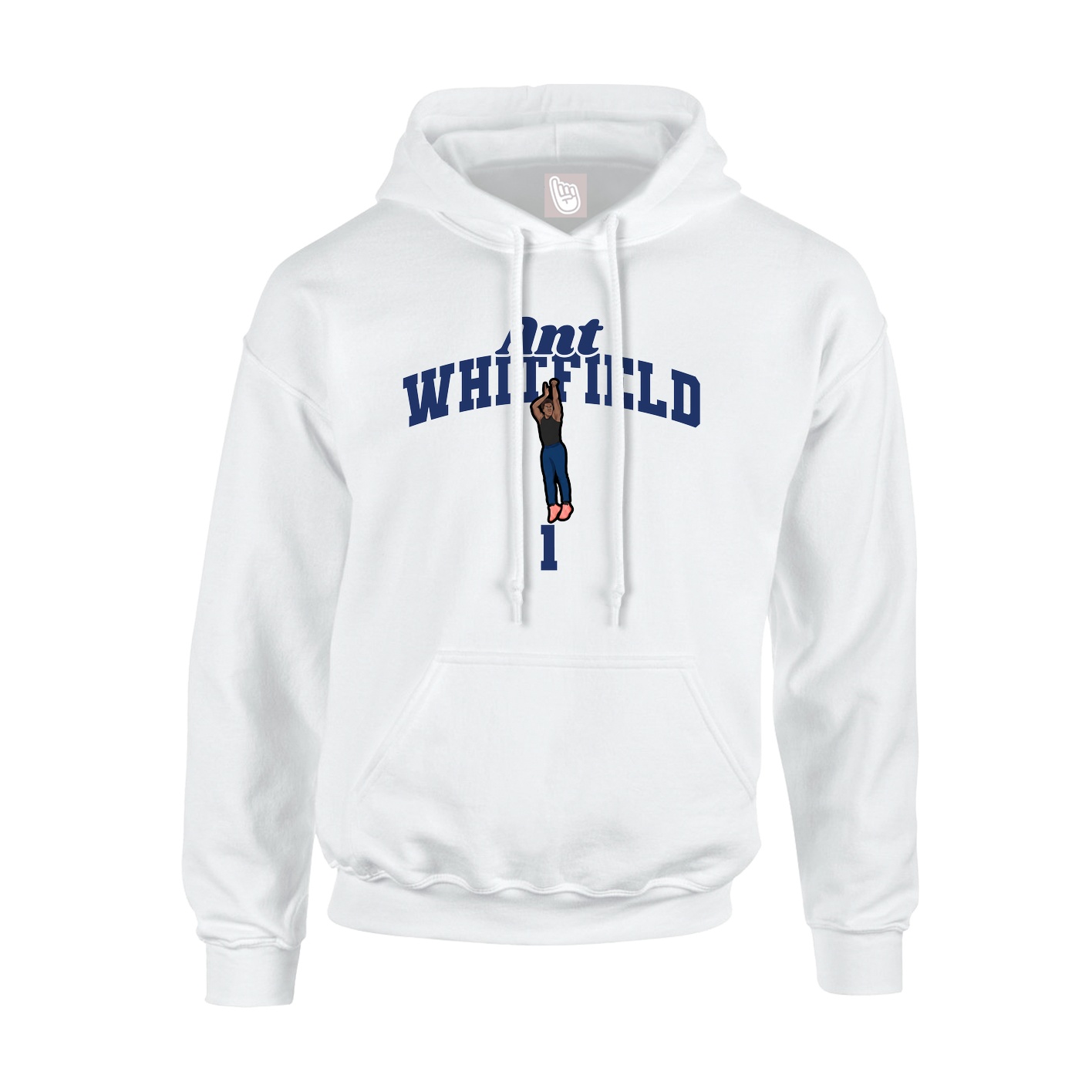 Youth Hoodie — Signature Arch in White