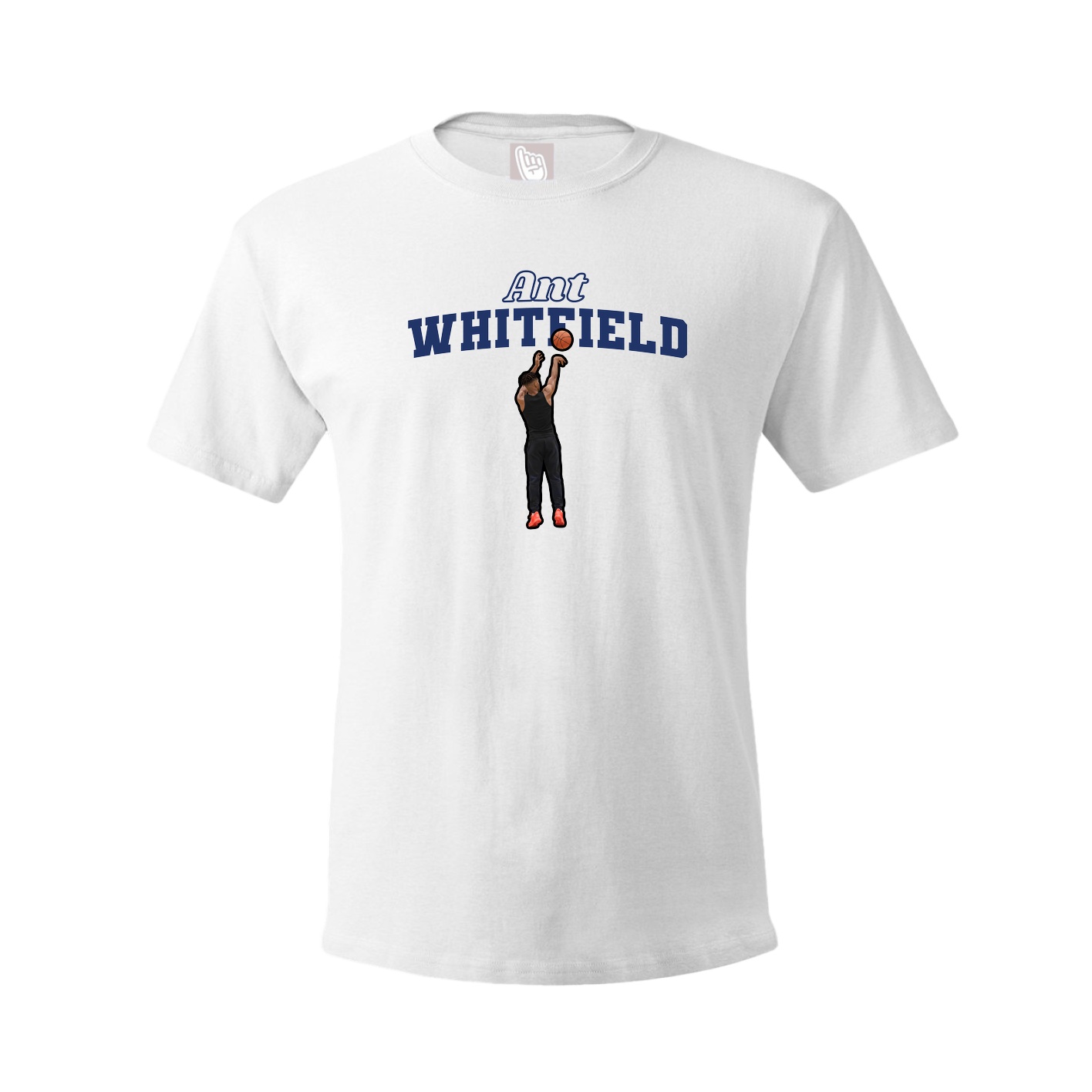 Youth Tee — Name Arch in White