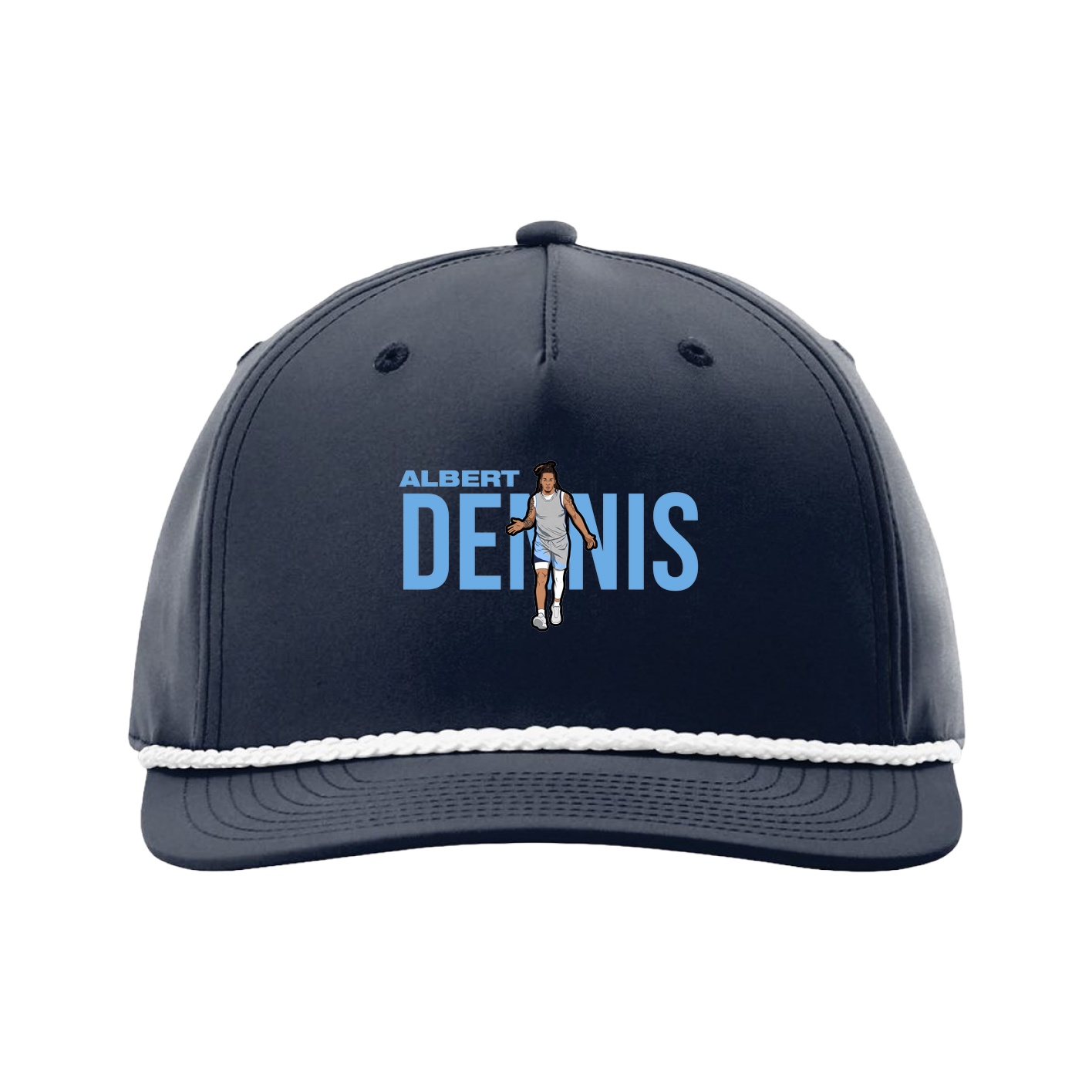 Five-Panel Classic Rope Cap — Player Name in Navy