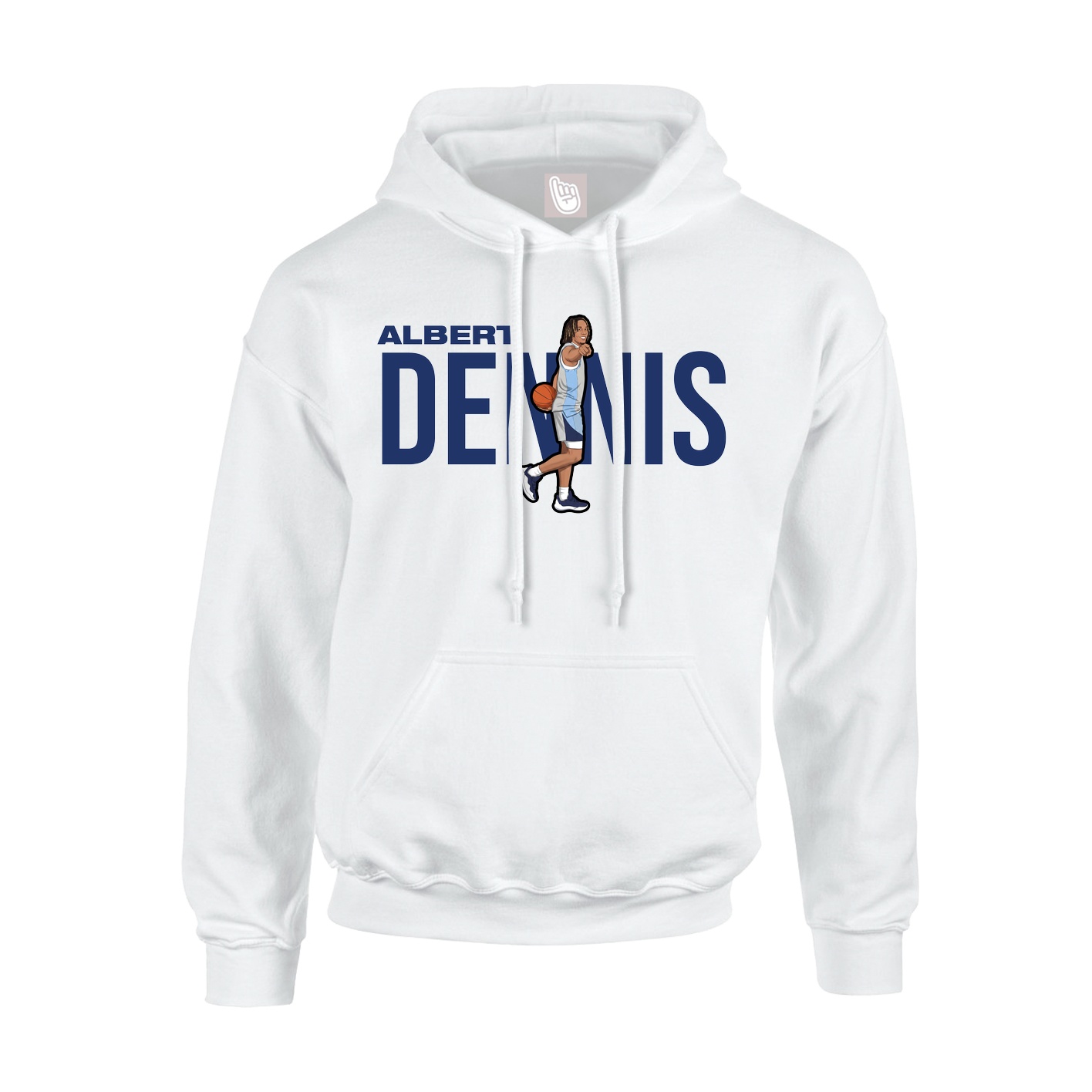 Youth Hoodie — Player Name in White