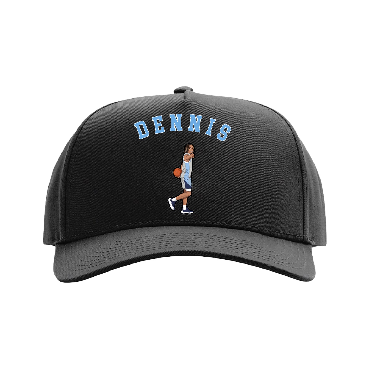 Full Fabric Five-Panel Champ Cap — Shirsey Arch in Black