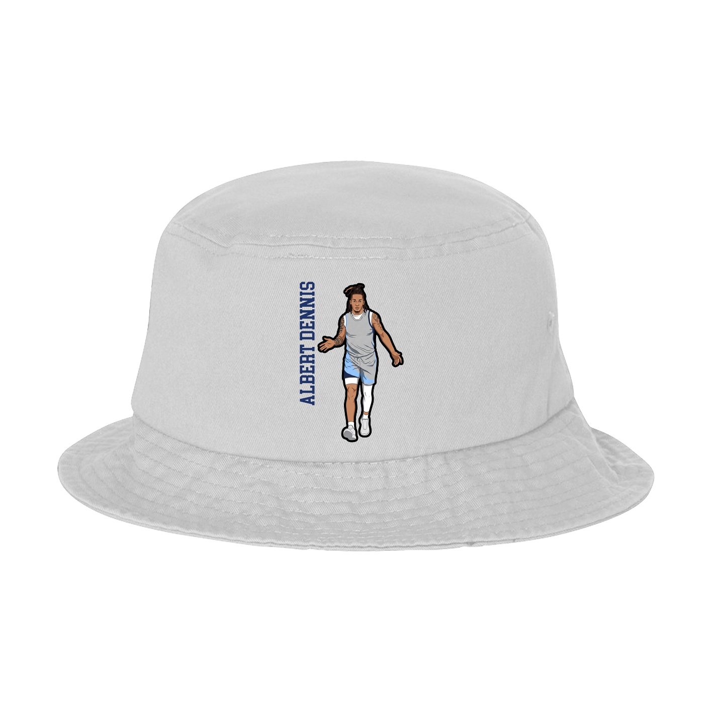 Bucket Cap — Name Vertical in White