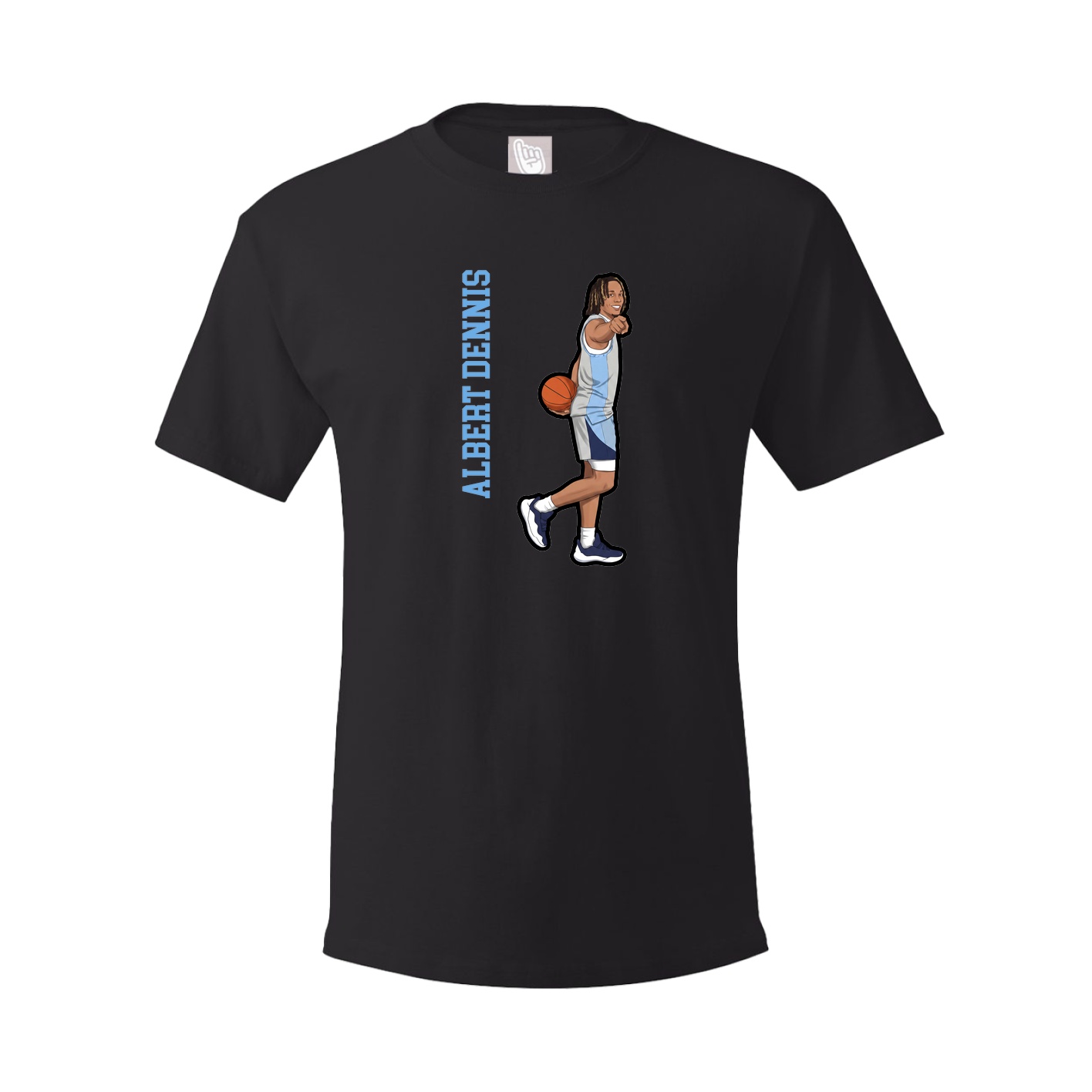 Tee — Name Vertical in Black