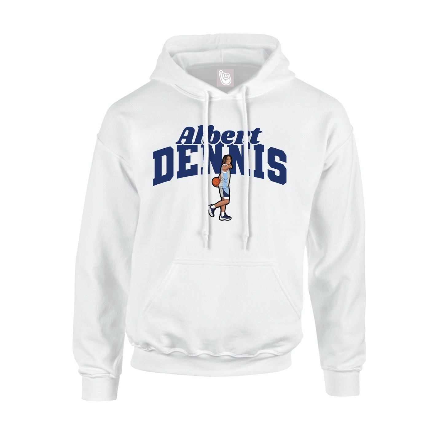 Youth Hoodie — Signature Arch in White