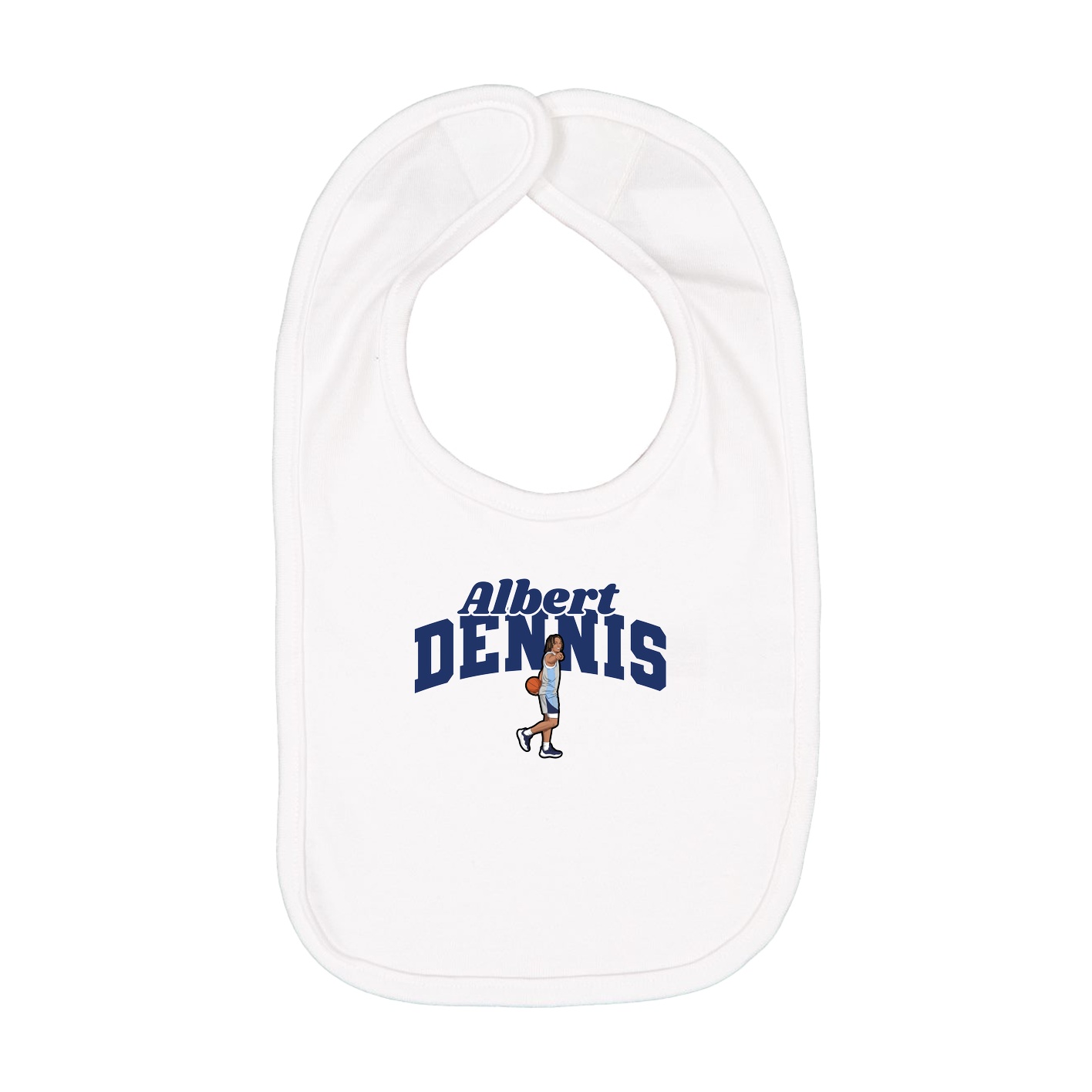 Infant Bib — Signature Arch in White