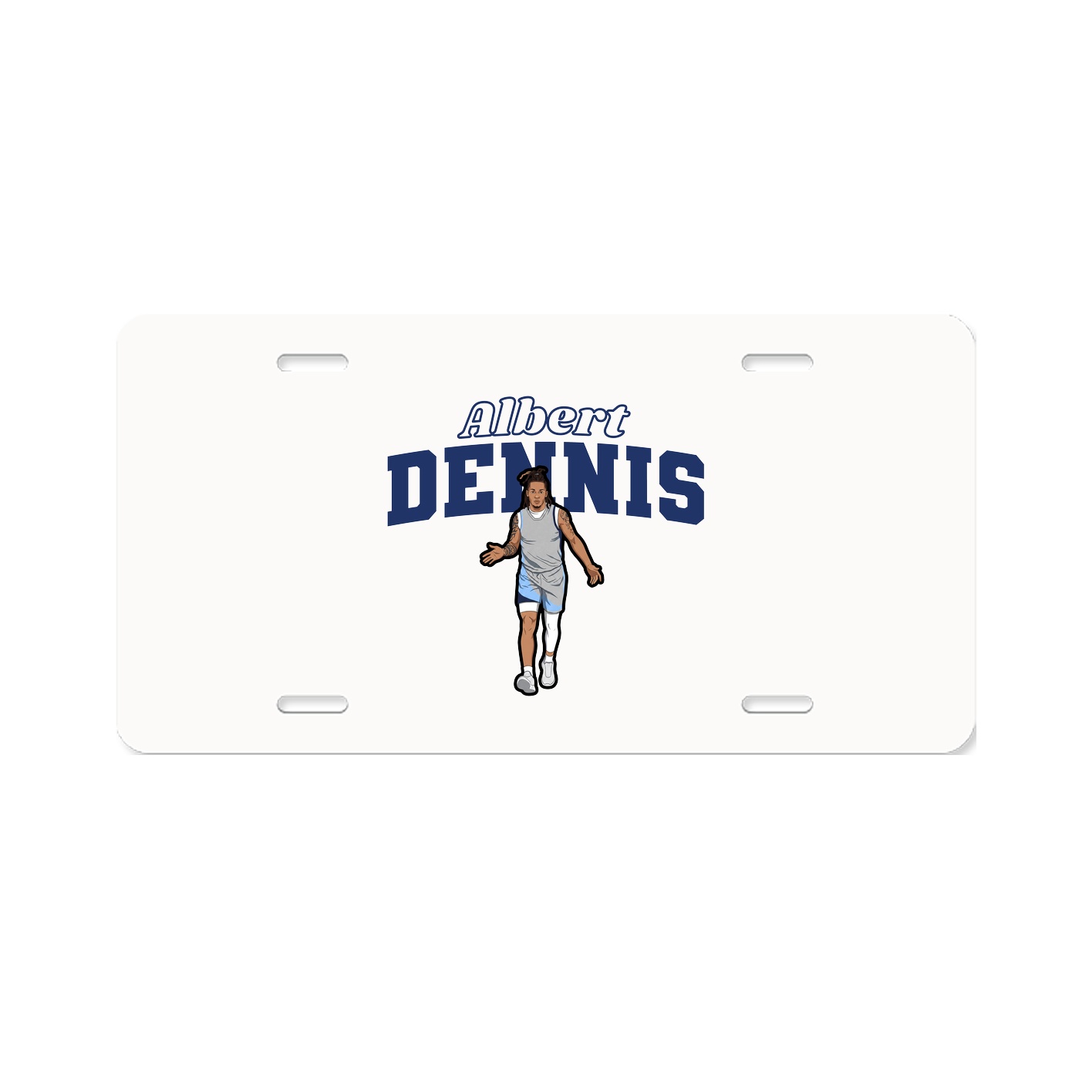 License Plate — Name Arch in Classic