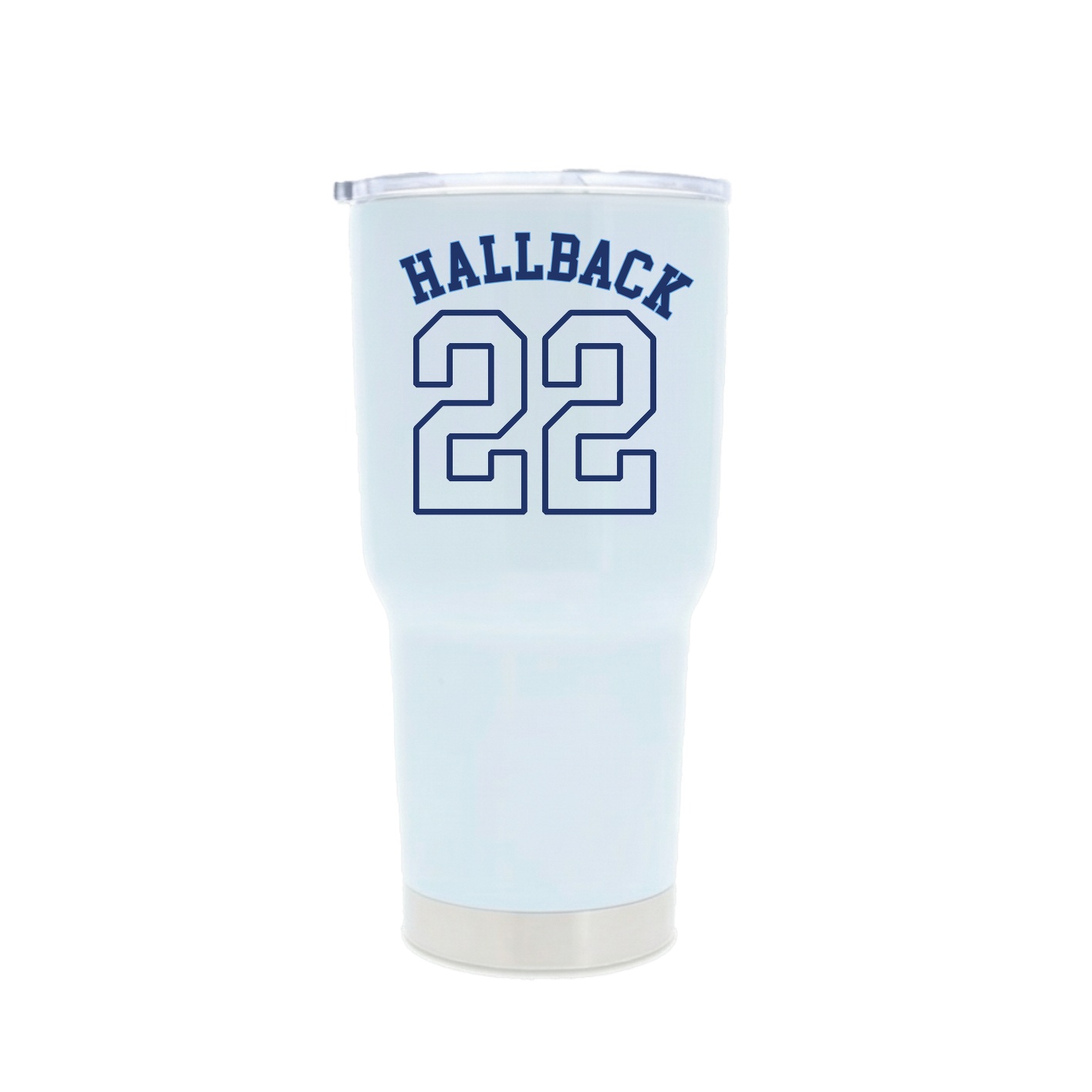 30oz Stainless Steel Tumbler — Shirsey Arch in White