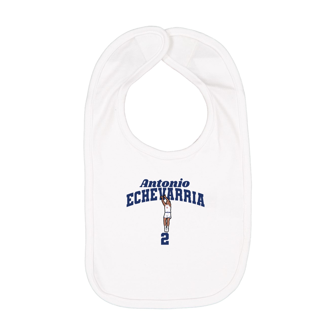 Infant Bib — Signature Arch in White