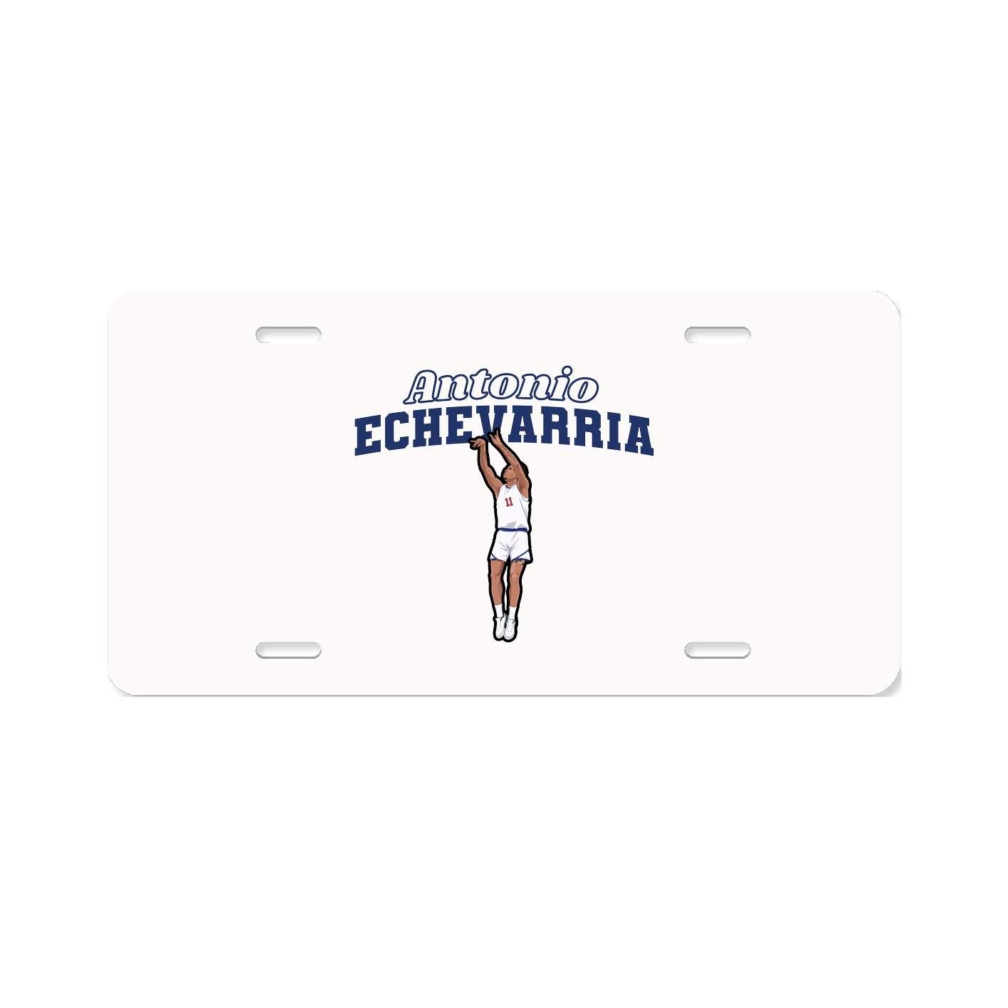 License Plate — Name Arch in Classic