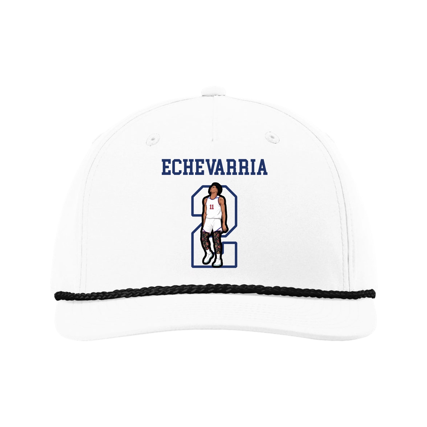 Five-Panel Classic Rope Cap — Shirsey in White