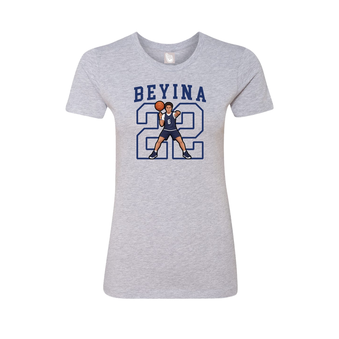 Fitted Women's Tee — Shirsey in Grey