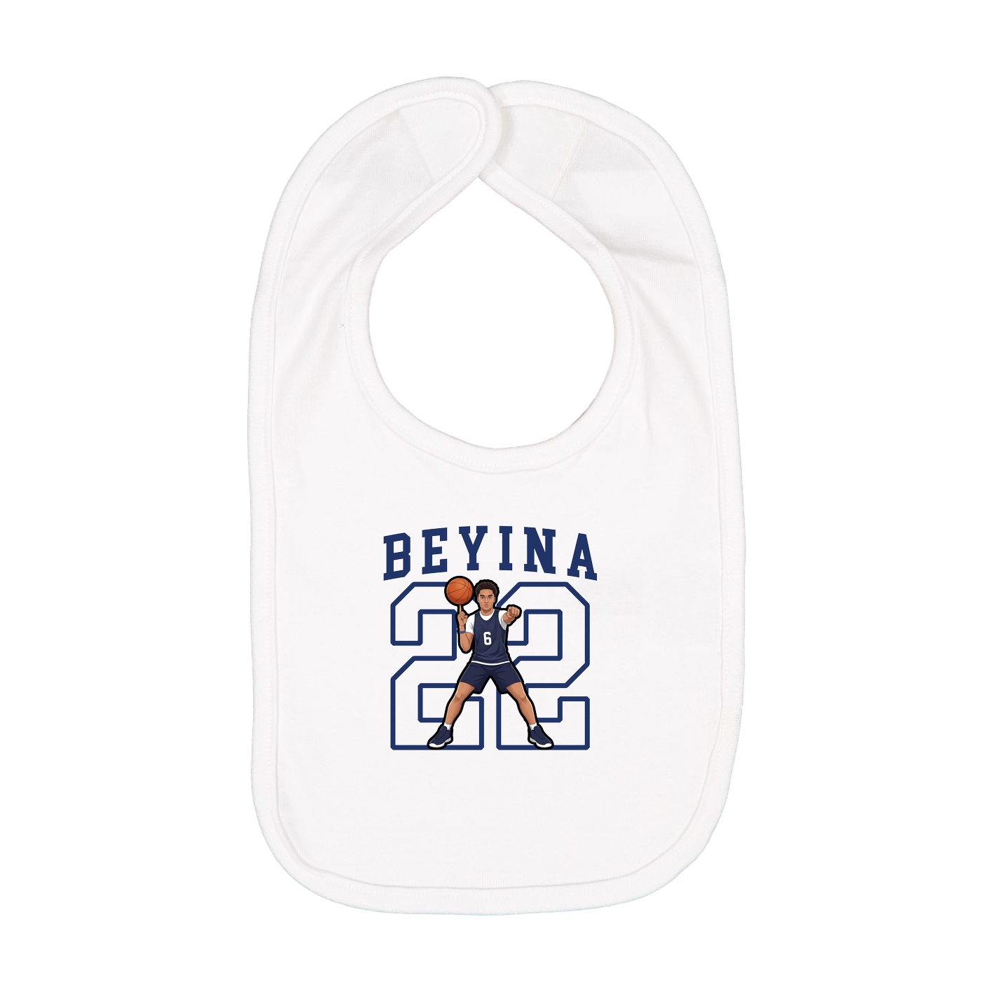 Infant Bib — Shirsey in White