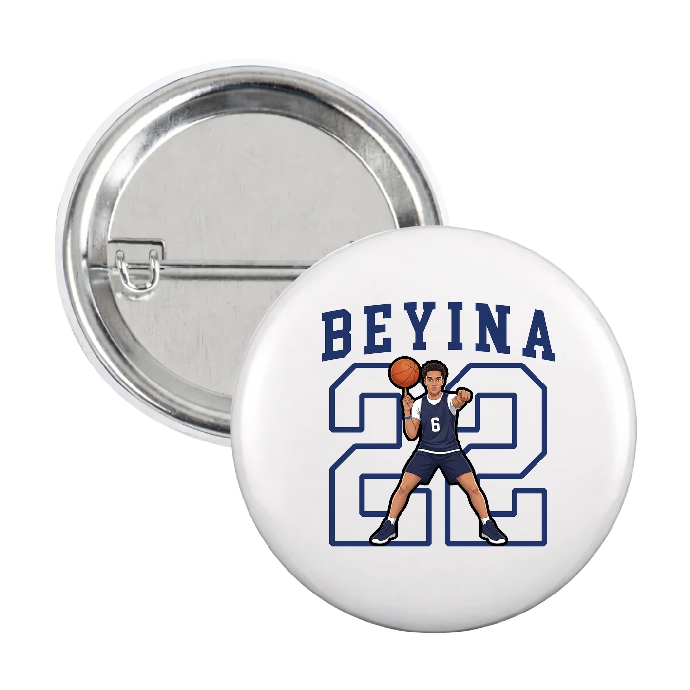 Game Day Button — Shirsey in White