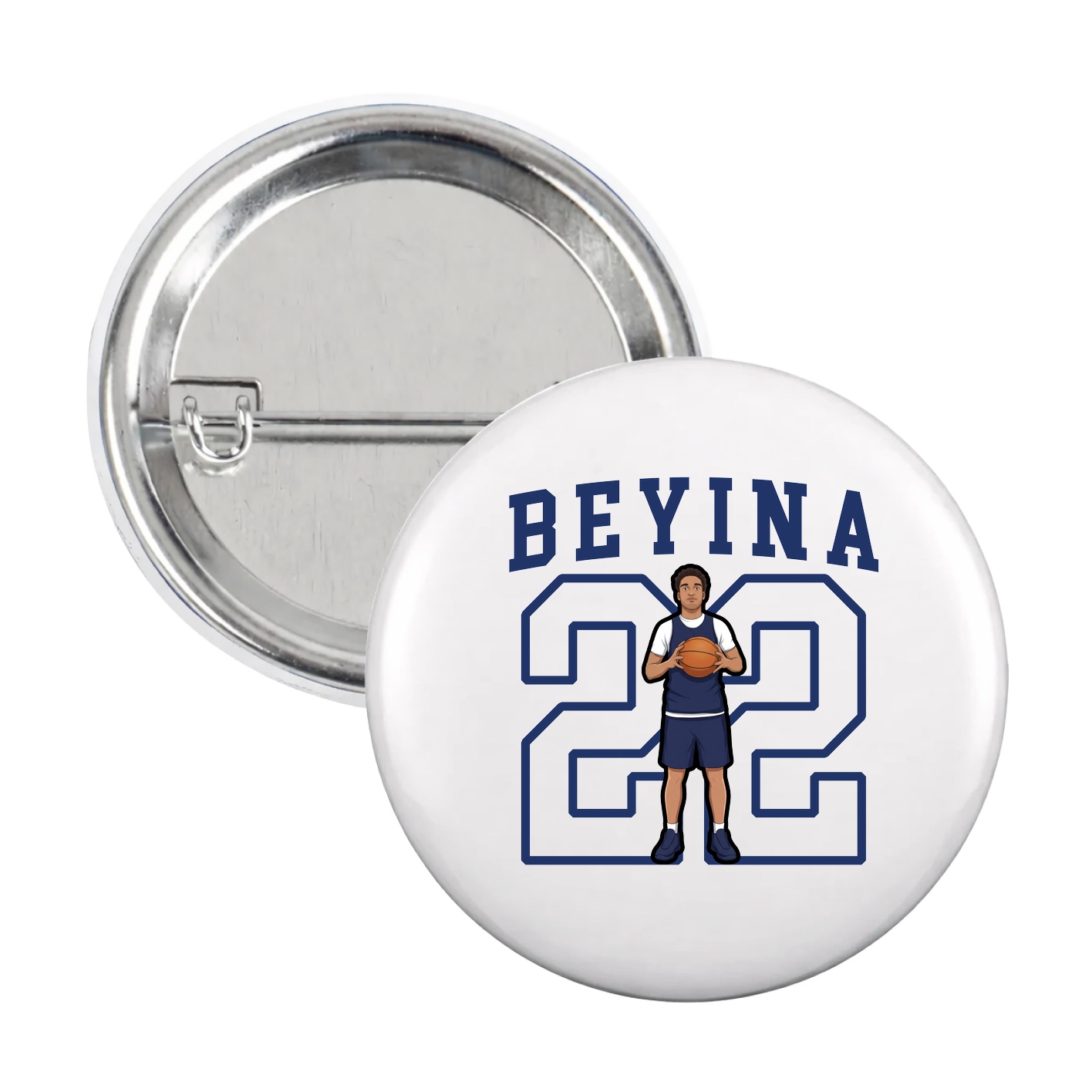 Game Day Button — Shirsey in White