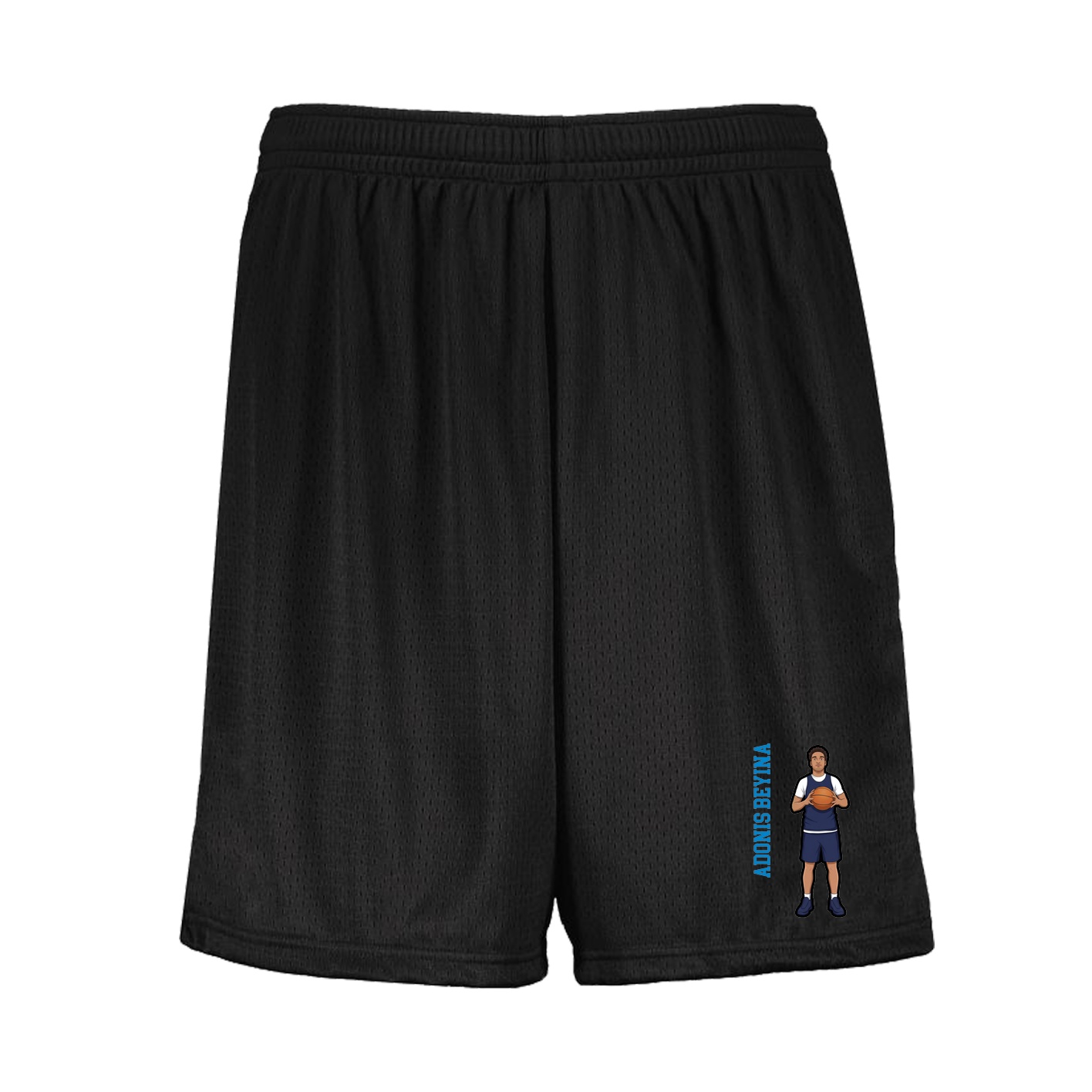 Shorts — Name Vertical in Black