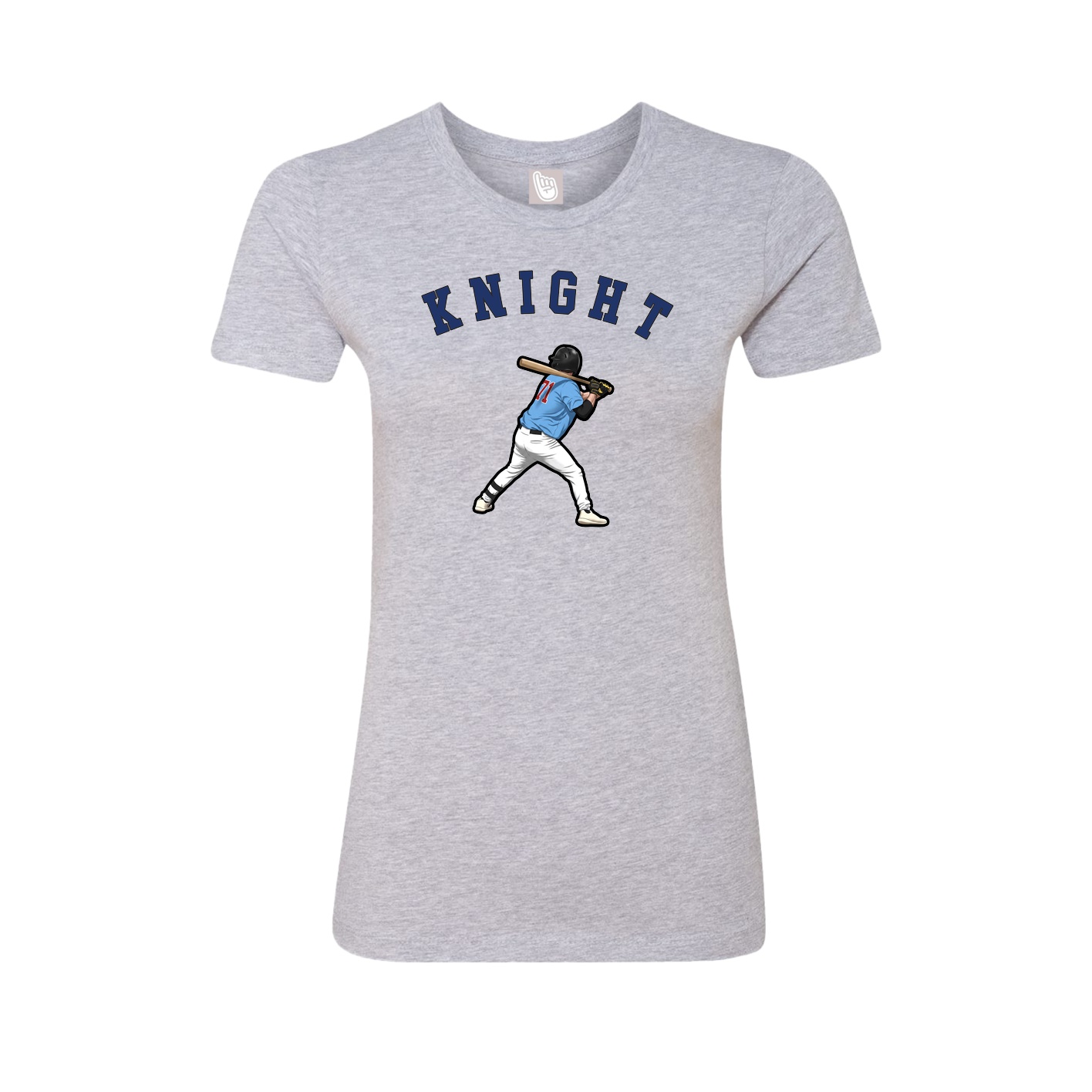 Fitted Women's Tee — Shirsey Arch in Grey