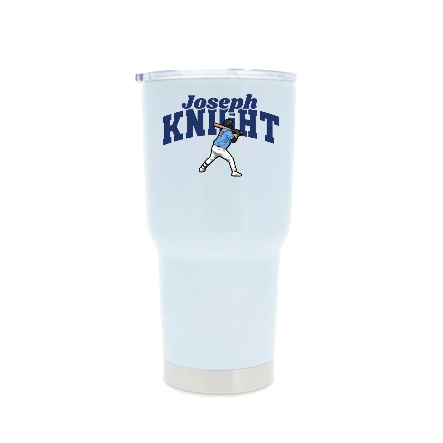 30oz Stainless Steel Tumbler — Signature Arch in White