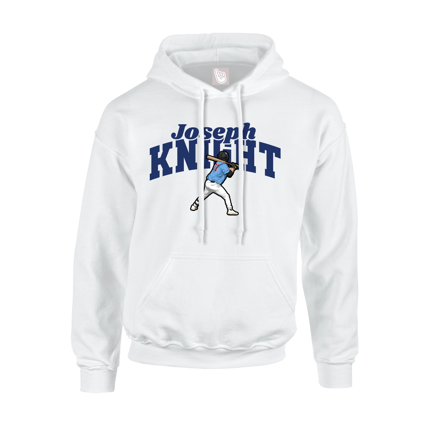 Hoodie — Signature Arch in White