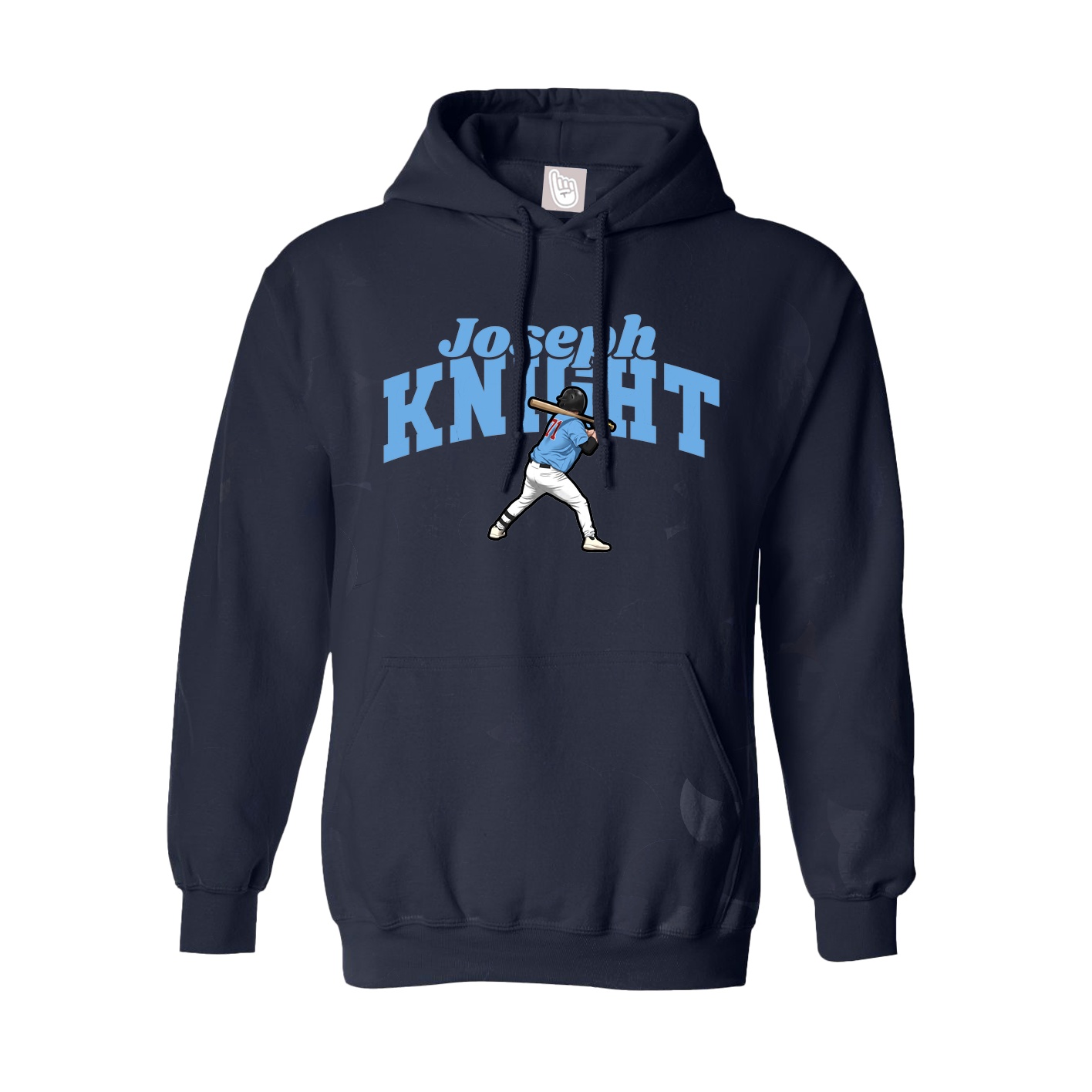 Youth Hoodie — Signature Arch in Navy