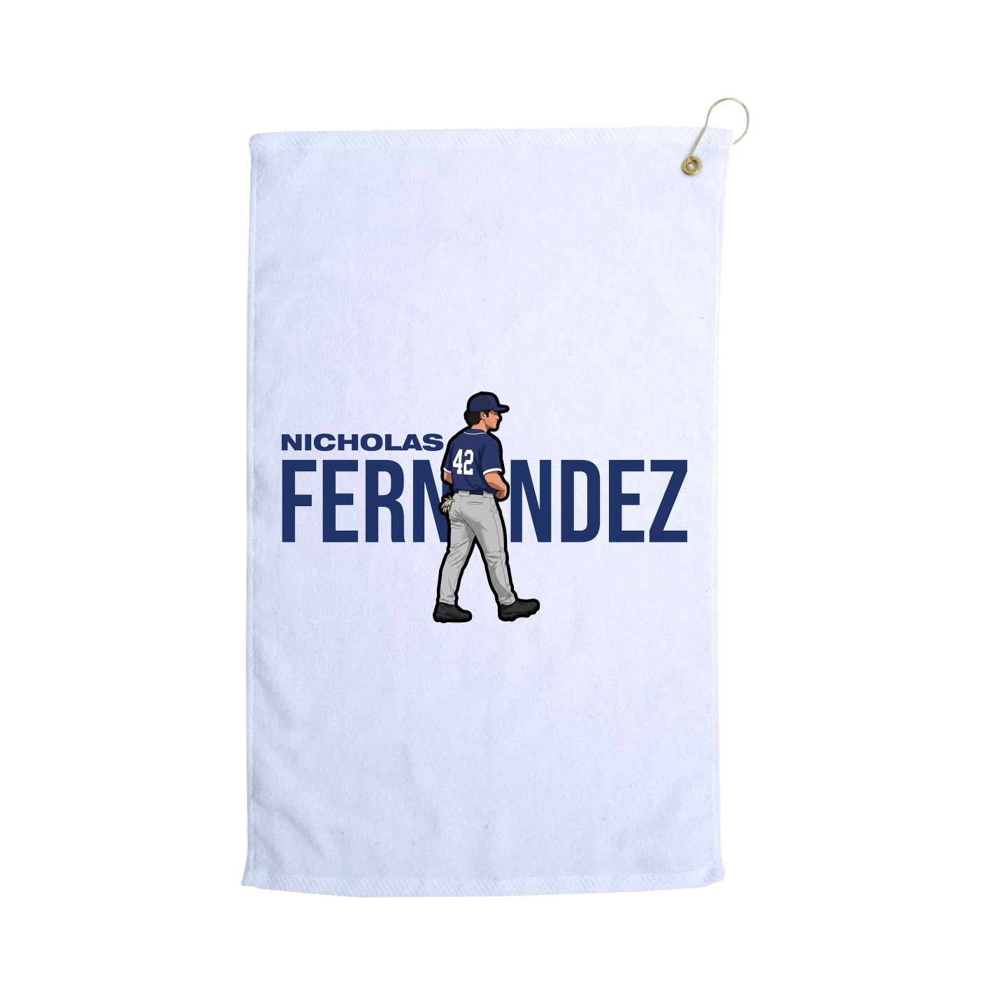 Golf Towel — Player Name in White