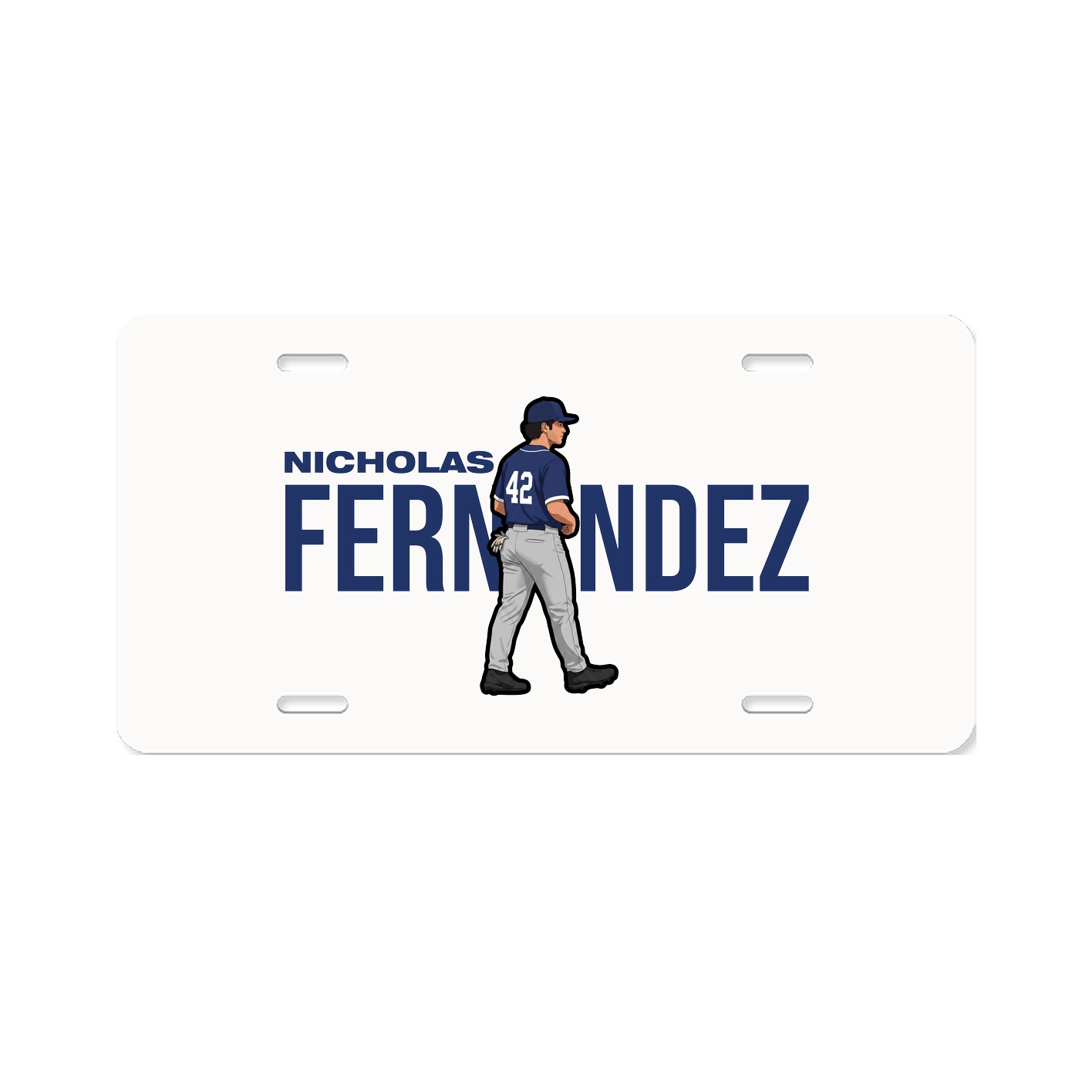 License Plate — Player Name in Classic