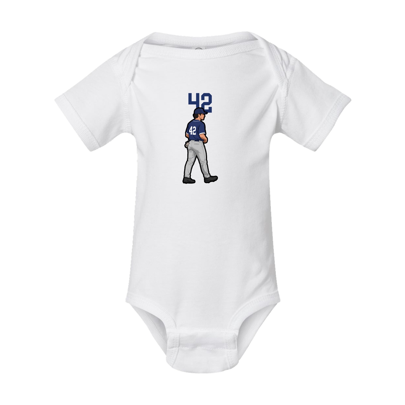 Baby Onesie — Number Top in White