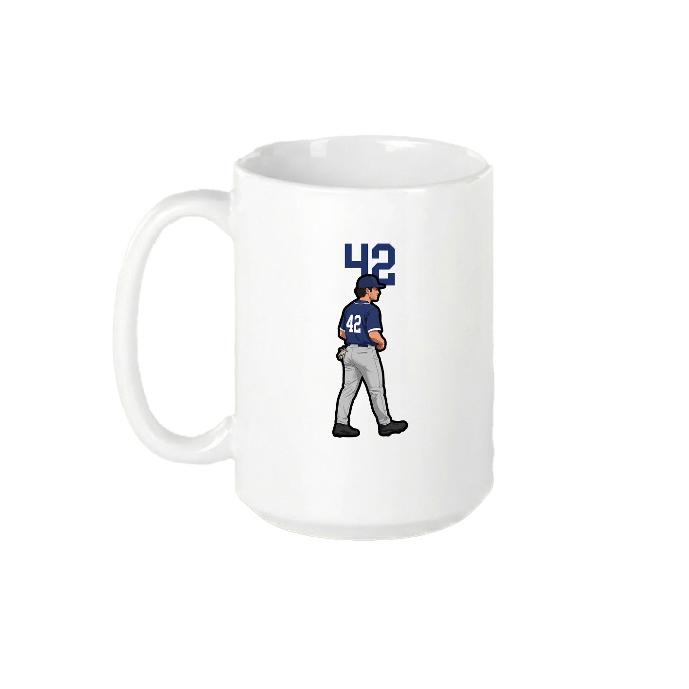 15oz Coffee Mug — Number Top in White