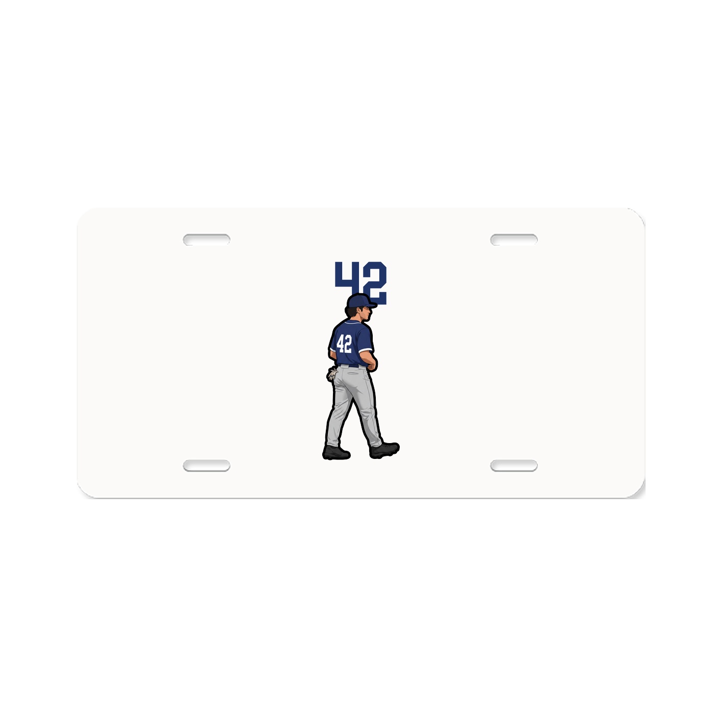 License Plate — Number Top in Classic