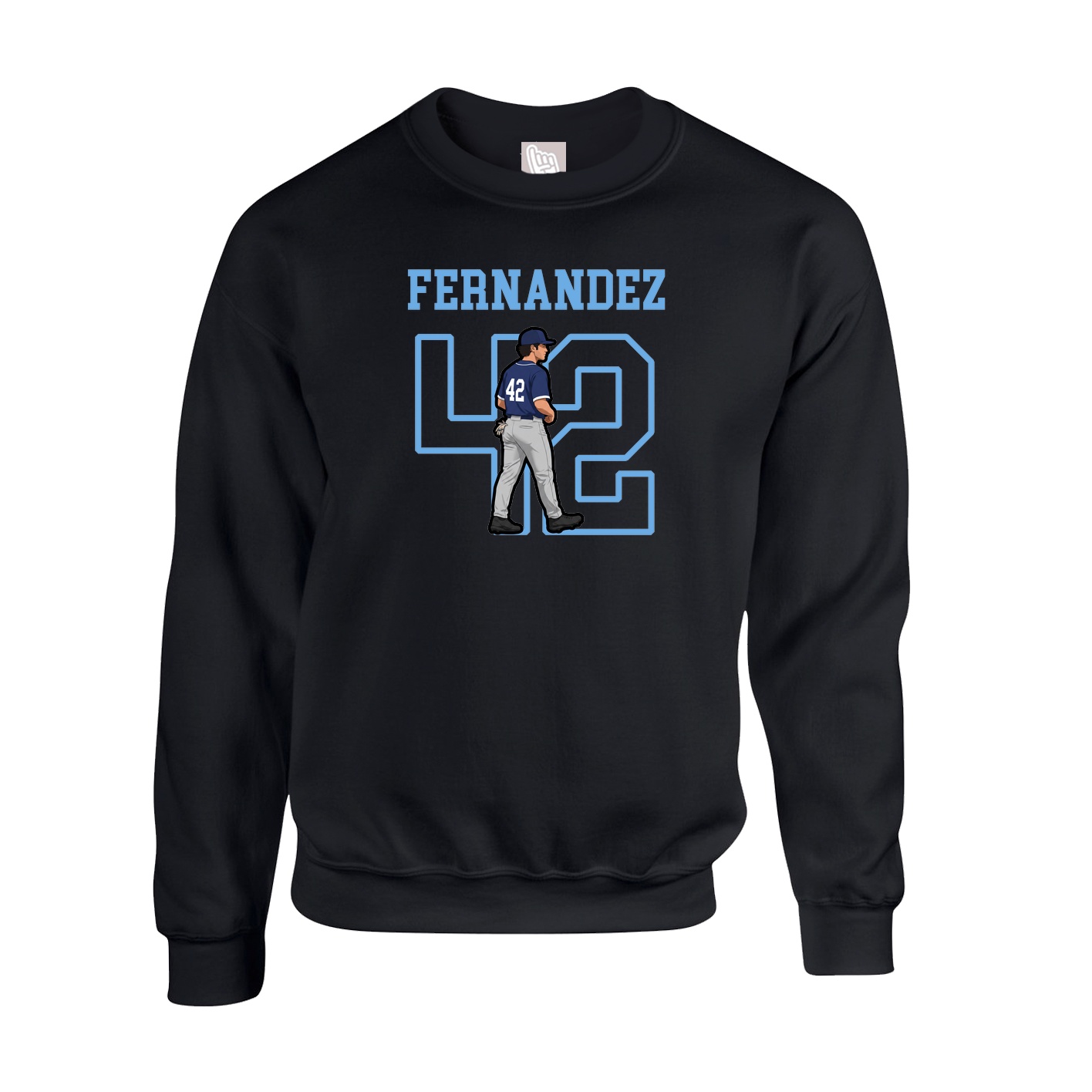 Fleece Crew — Shirsey in Black