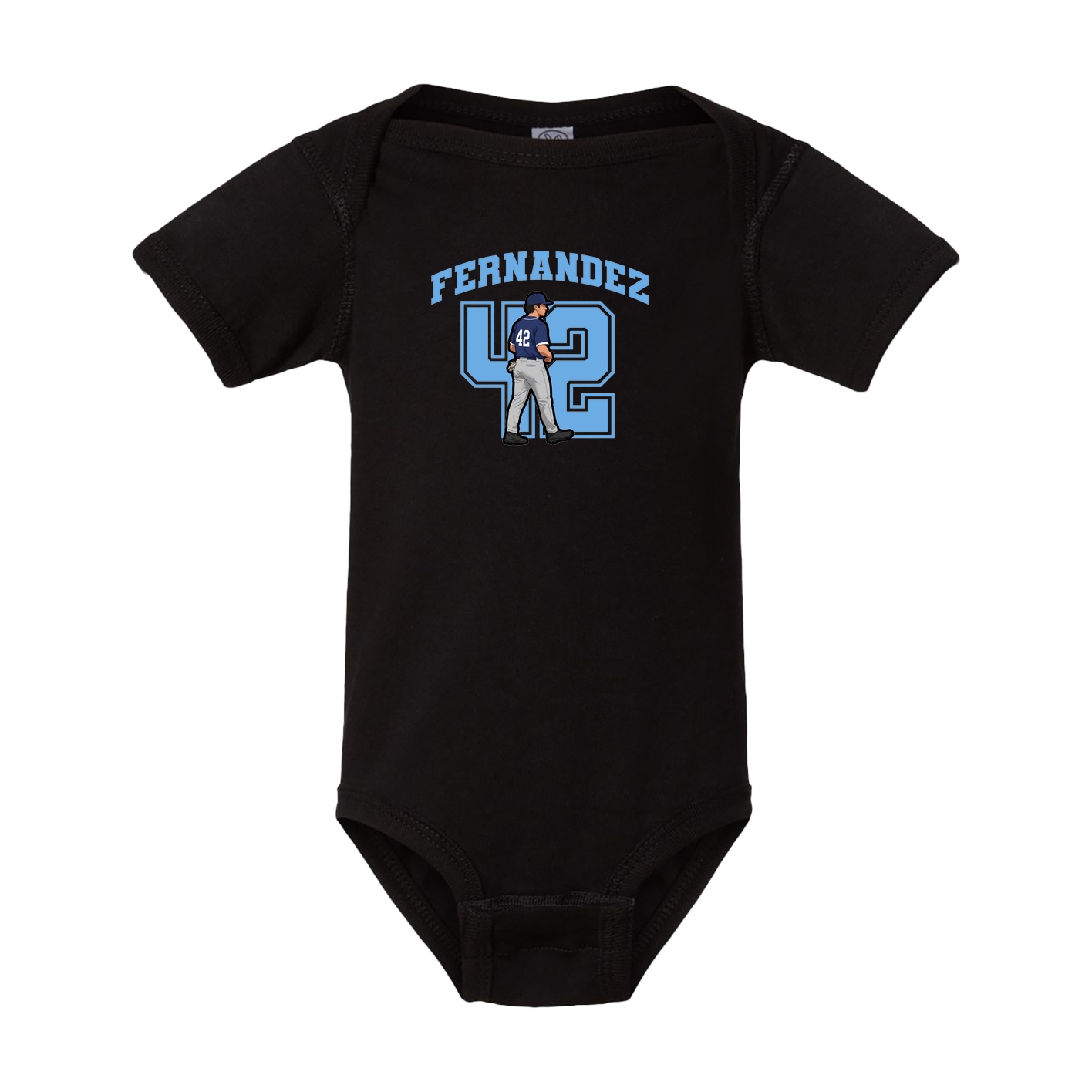 Baby Onesie — Number in Black