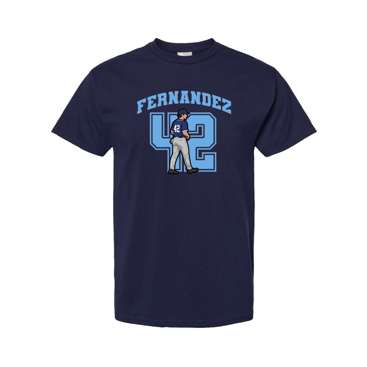 Tee — Number in Navy