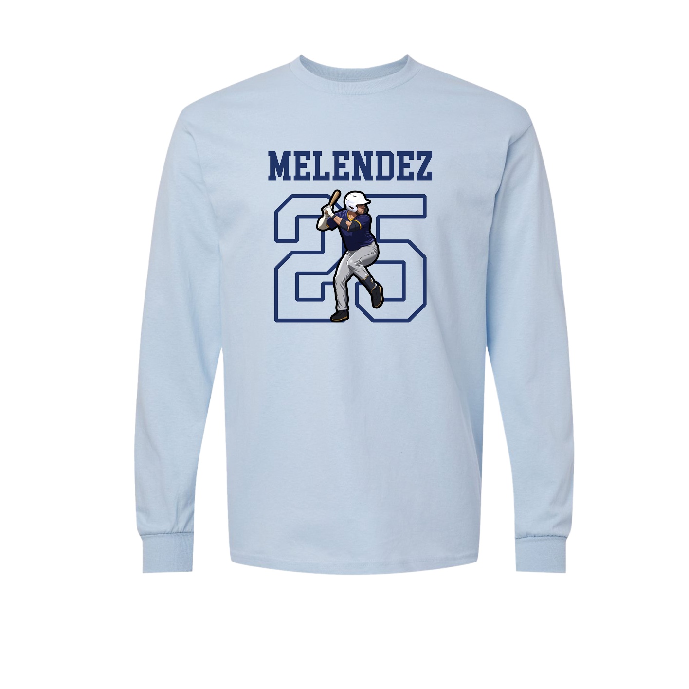 Long Sleeve Tee — Shirsey in Light Blue