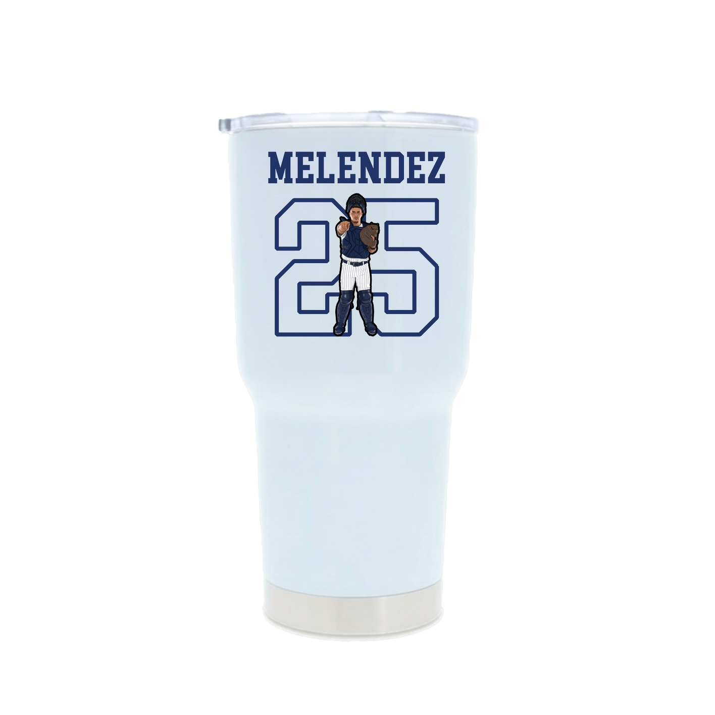 30oz Stainless Steel Tumbler — Shirsey in White