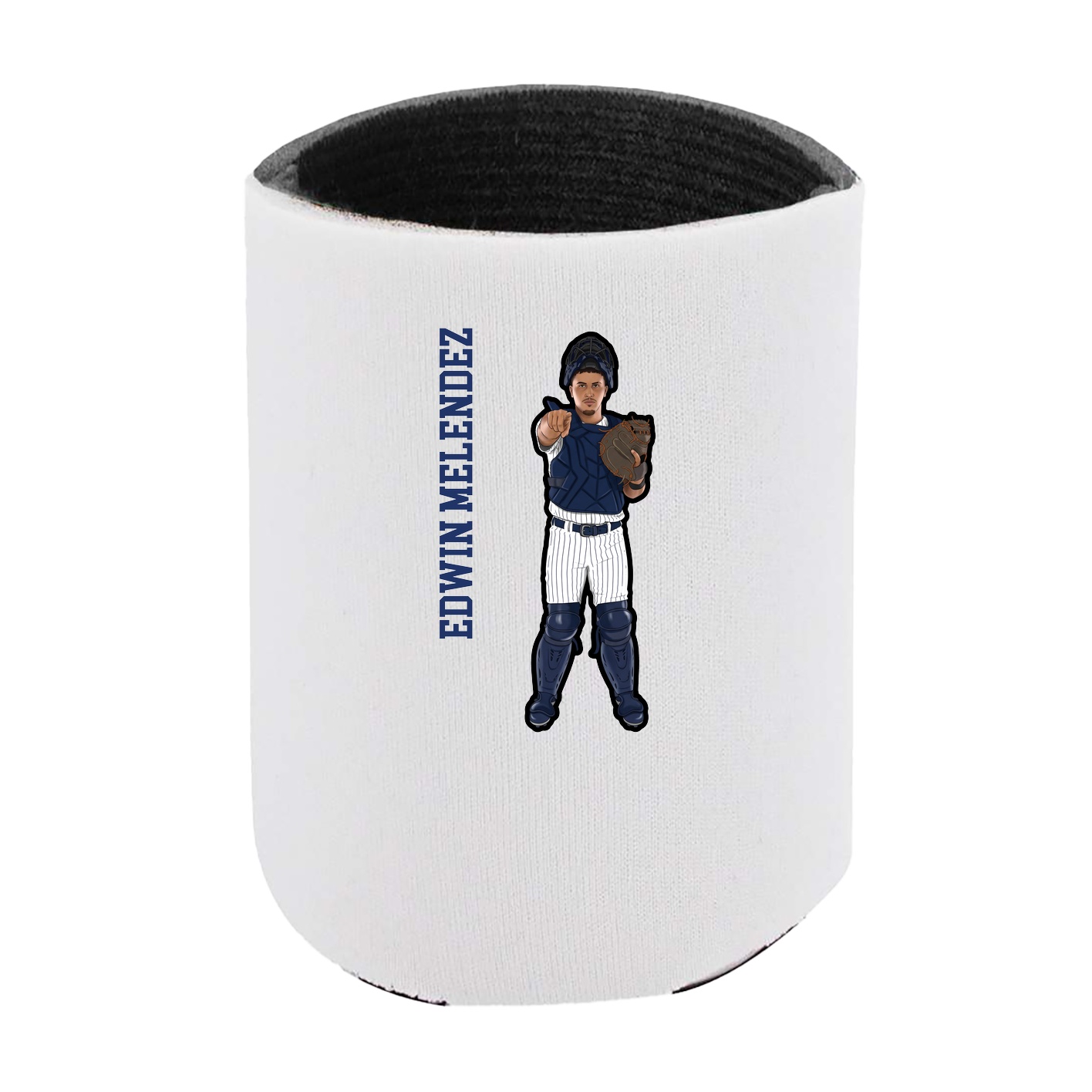 Can Holder — Name Vertical in White