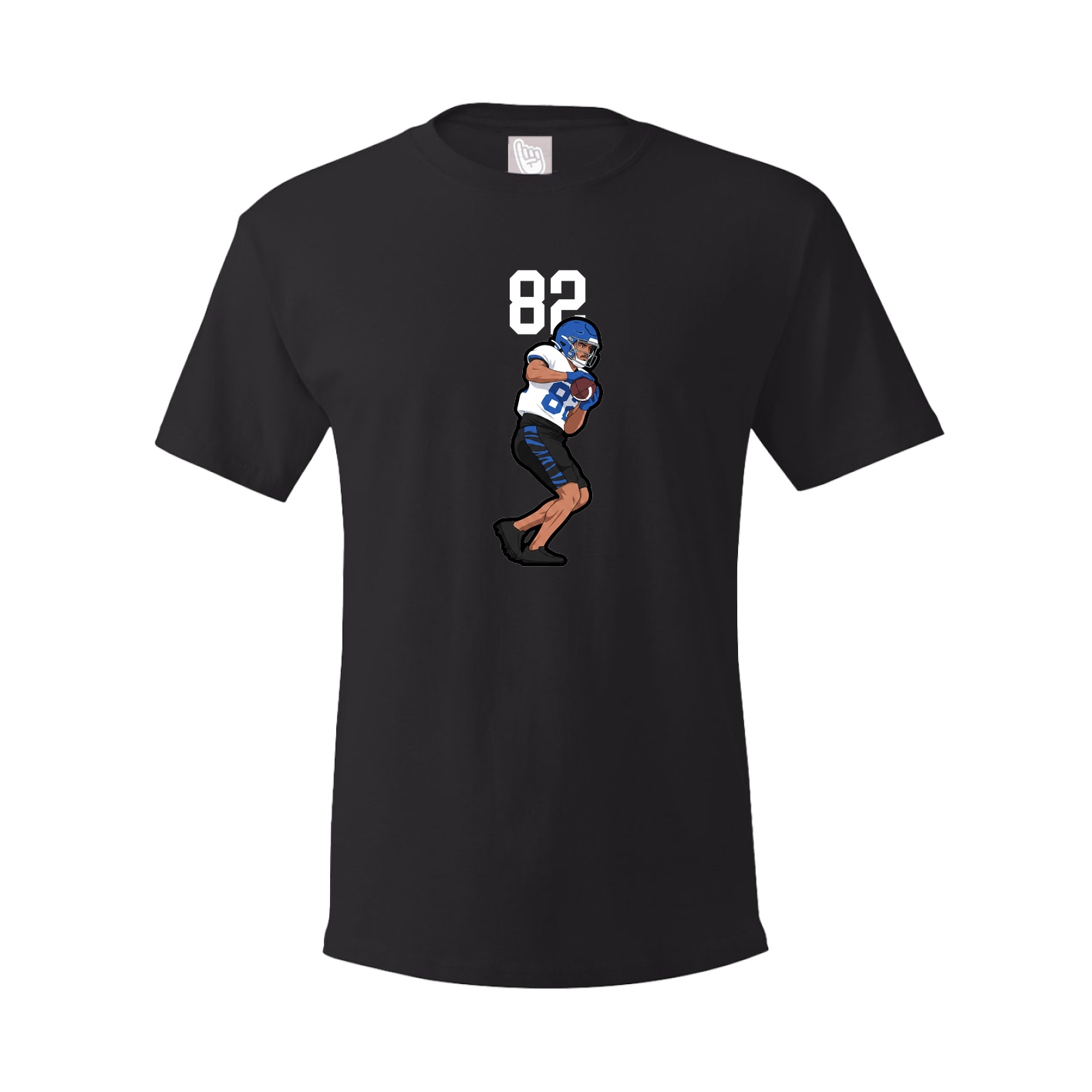 Youth Tee — Number Top in Black