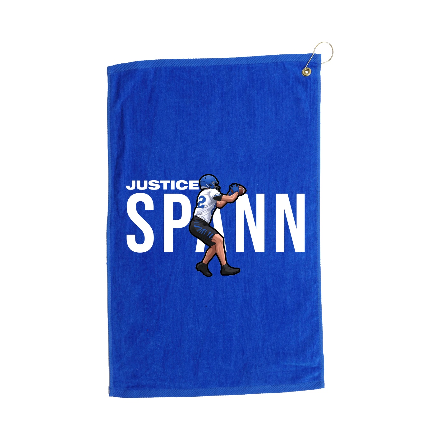 Golf Towel — Player Name in Royal